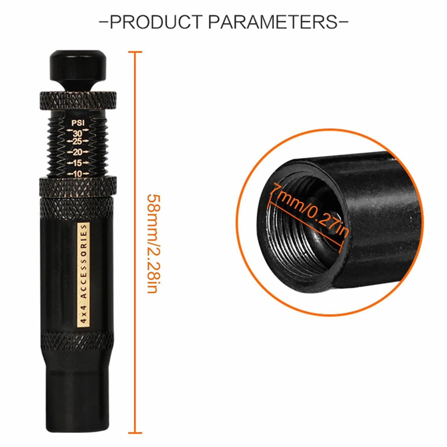 Rapid deflator do opon, akcesoria offroadowe, regulowany deflator powietrza do opon, 4-cz? ?ciowy zestaw Auto Stop-4 Spin- (10-30 PSI) , Rapid do samochodów ci? ?arowych, pickup, offroad