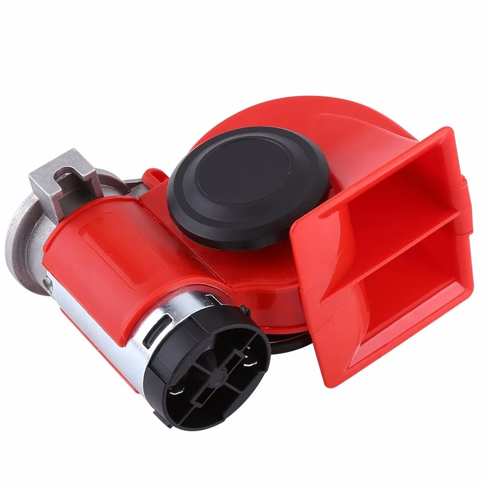 Auto Compact Air Horn,Podwójny Trąbka powietrza,Kompaktowy Elektropneumatyczny Trąbka z Bardzo Mocny Dźwięk,130dB 12V,dla Truck Ciężarówka Pociągi Samochodów SUV