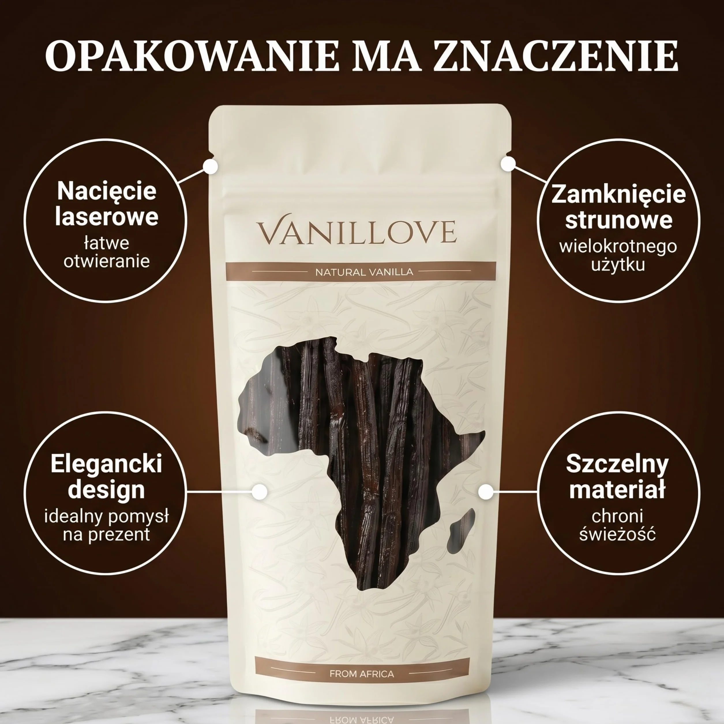 WANILIA LASKA WANILII SZTUK XXL (16-18 CM) ŚWIEŻE LASKI WANILII