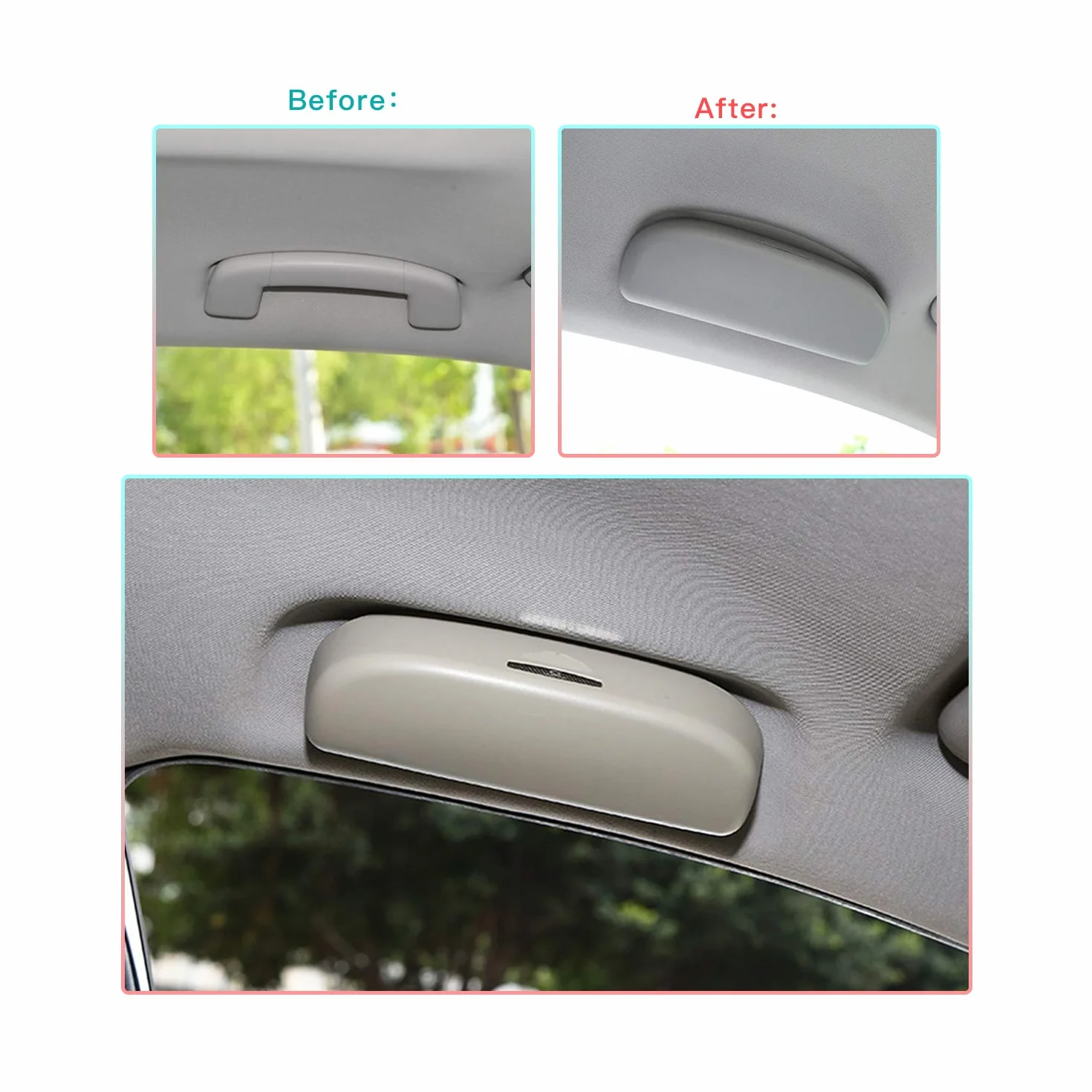 Etui na okulary samochodowe ABS Toyota Corolla E210 2019-2025 czarny