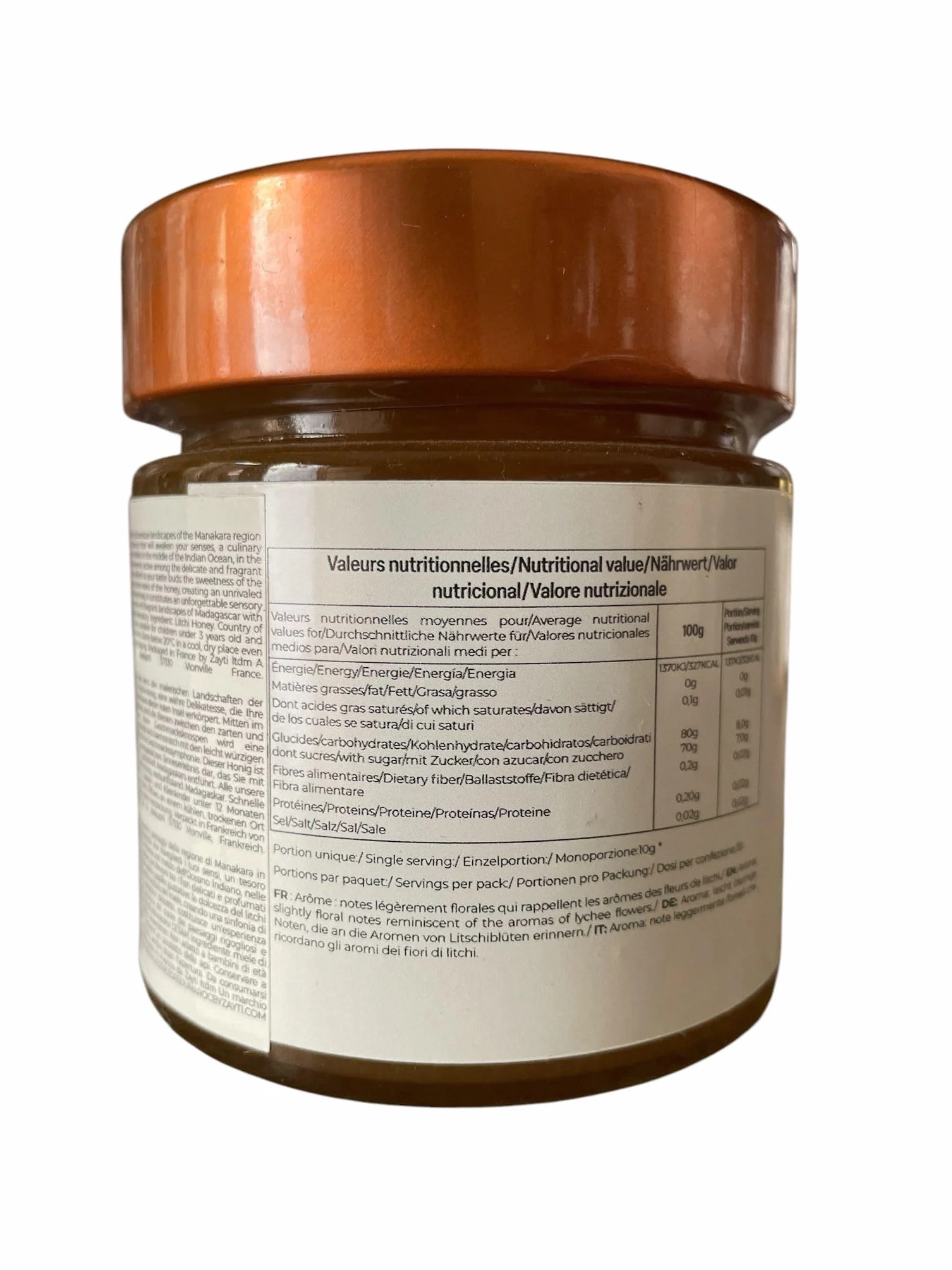 Miód De Litchi De Madagaskaru 300g Naturalny Rzadki Unikalny