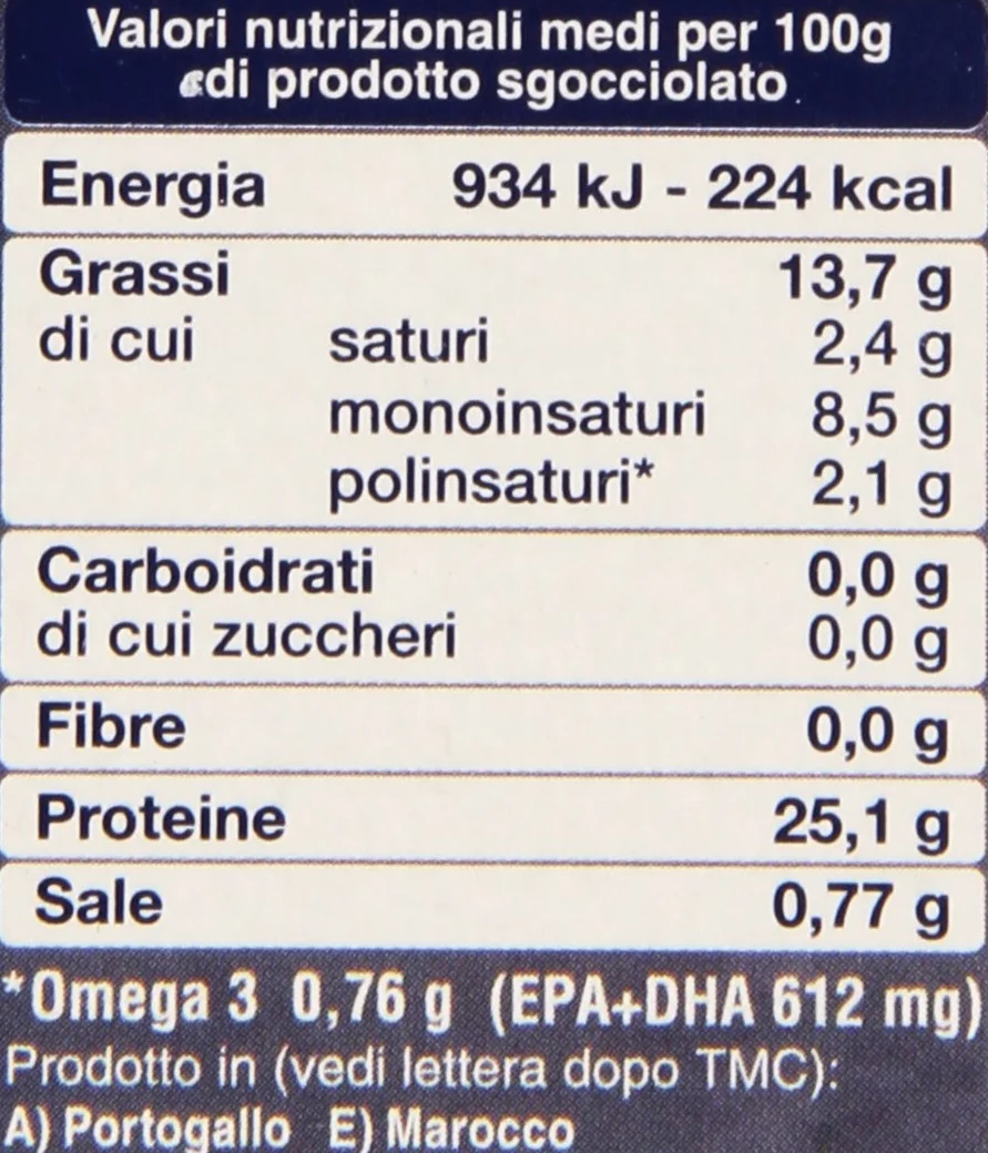 makrela grillowana DELICIUS SGOMBRO GRIGLIATO w oliwie włoska