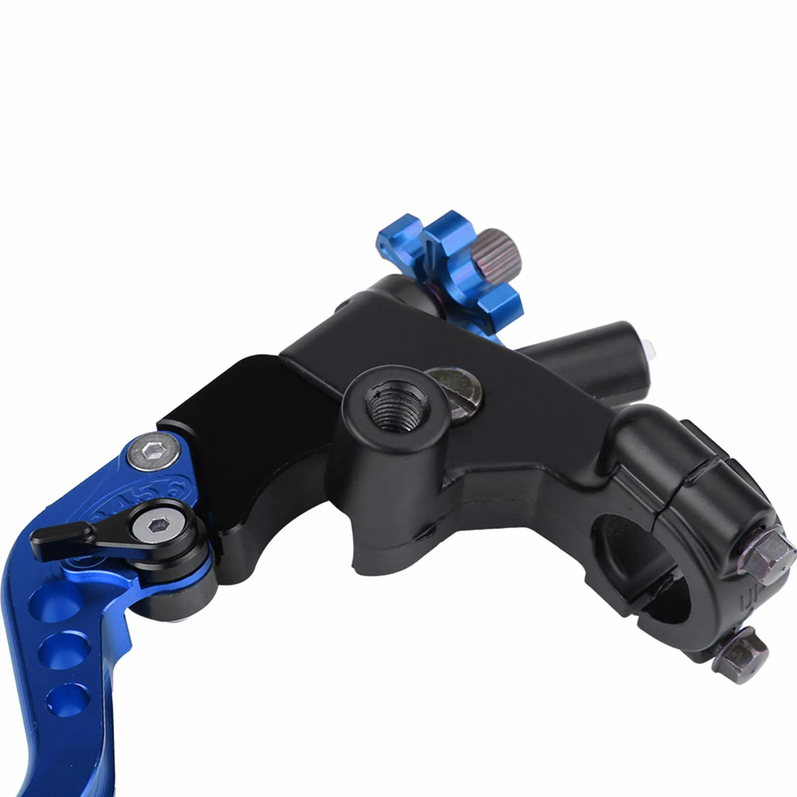 Uniwersalne dźwignie sprzęgła 7/8" (22 mm) para lewa i prawa do motocykla, niebieskie