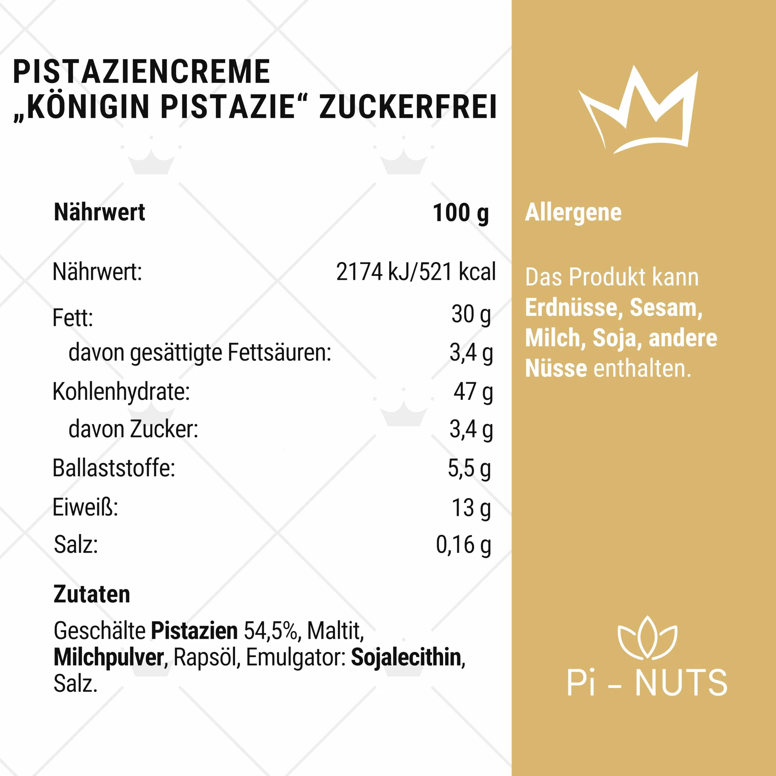 Pistacjowy Krem Pistacjowy Królowa Pistacja 250g Bez Dodatku Cukru