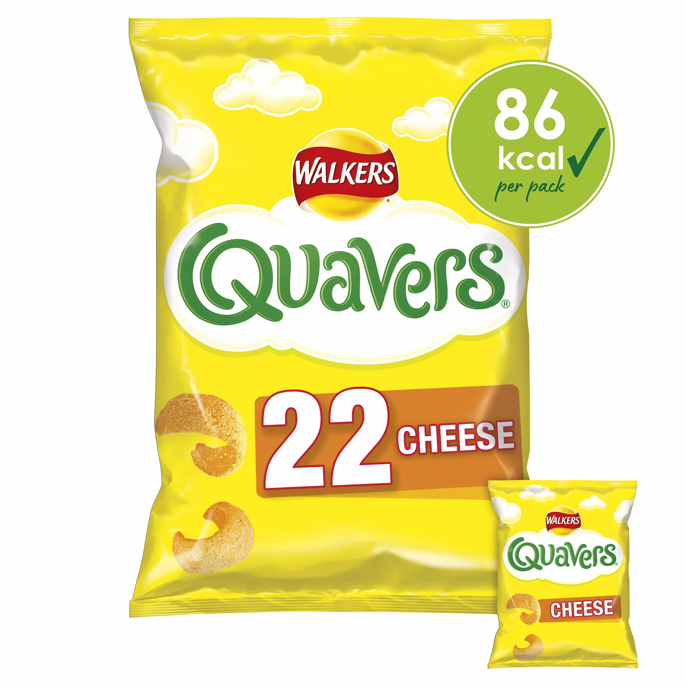 Walkers Quavers Cheese, 22 x 16 g