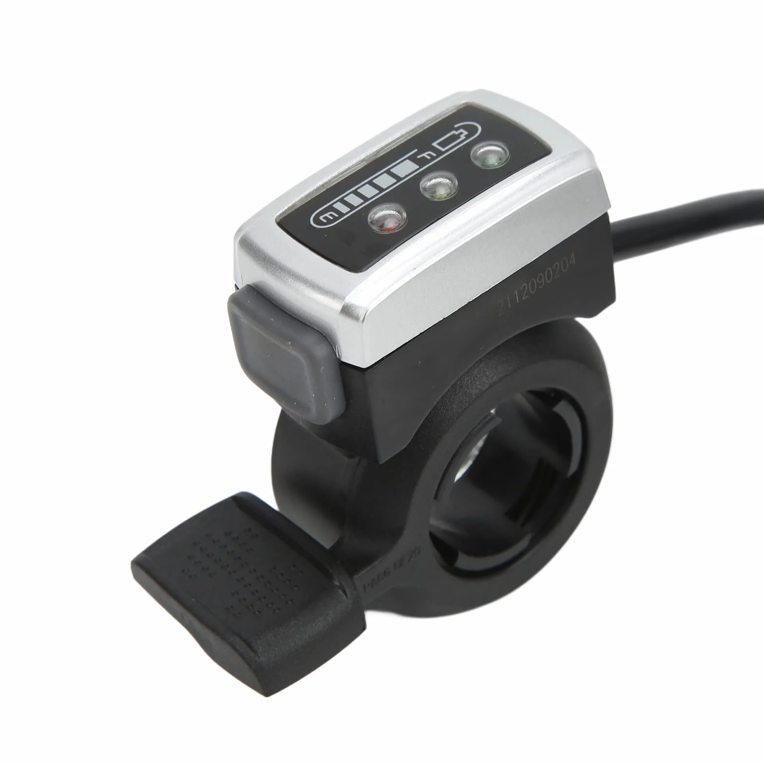 Przepustnica Kciuka, 6-przewodowa Przepustnica Kciuka z Włącznikiem/wyłącznikiem Wskaźnik Akumulatora Przysłona 22 Mm do Skutera Elektrycznego (24V)