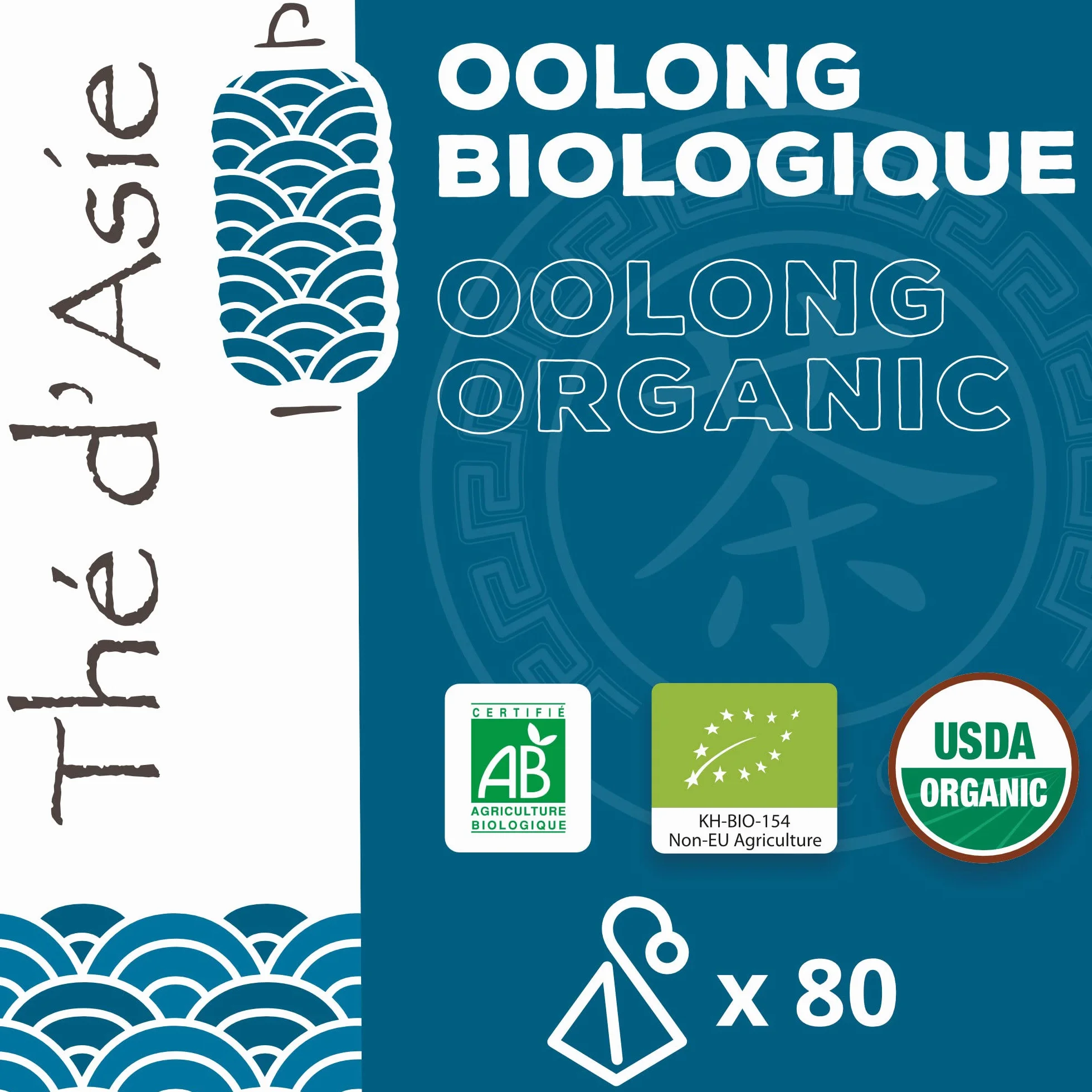 Organiczna niebieska herbata Oolong 80 torebek piramidy - Herbata azjatycka z Chin