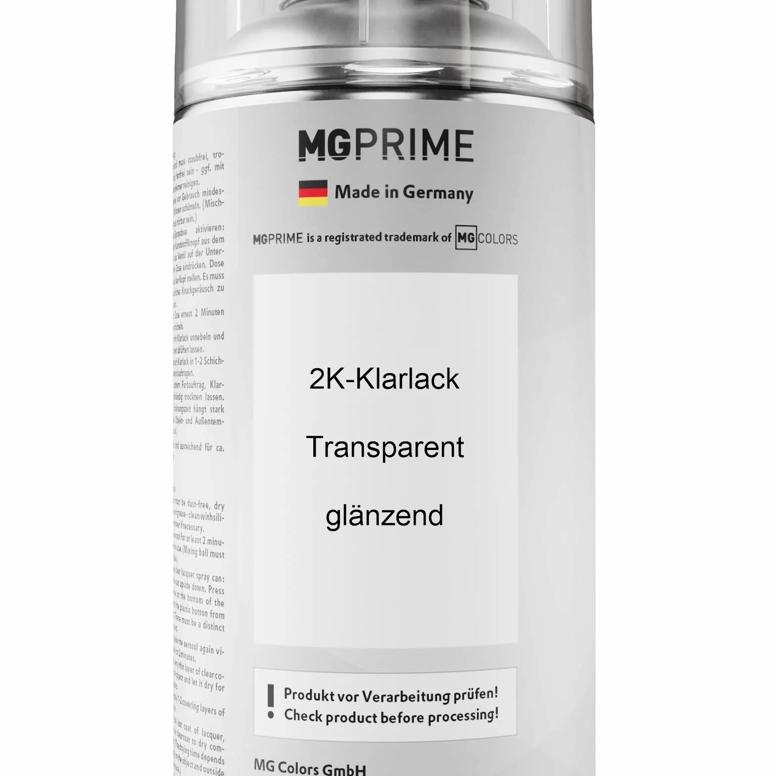 MG PRIME Lakier do motocykli 2K Zestaw puszek NHB01 Graphite Black Lakier bazowy i bezbarwny w sprayu