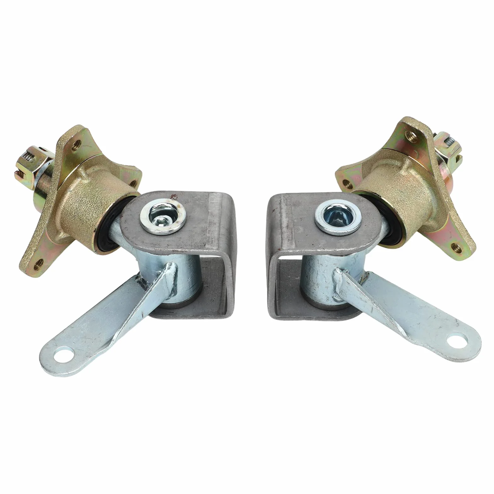Fockety Zestaw uchwytów wału kierowniczego z prawej i lewej strony 17mm 3 kołki do piasty przedniego koła, 6-calowa oś kierownicy Quad Bike ATV Go Kart