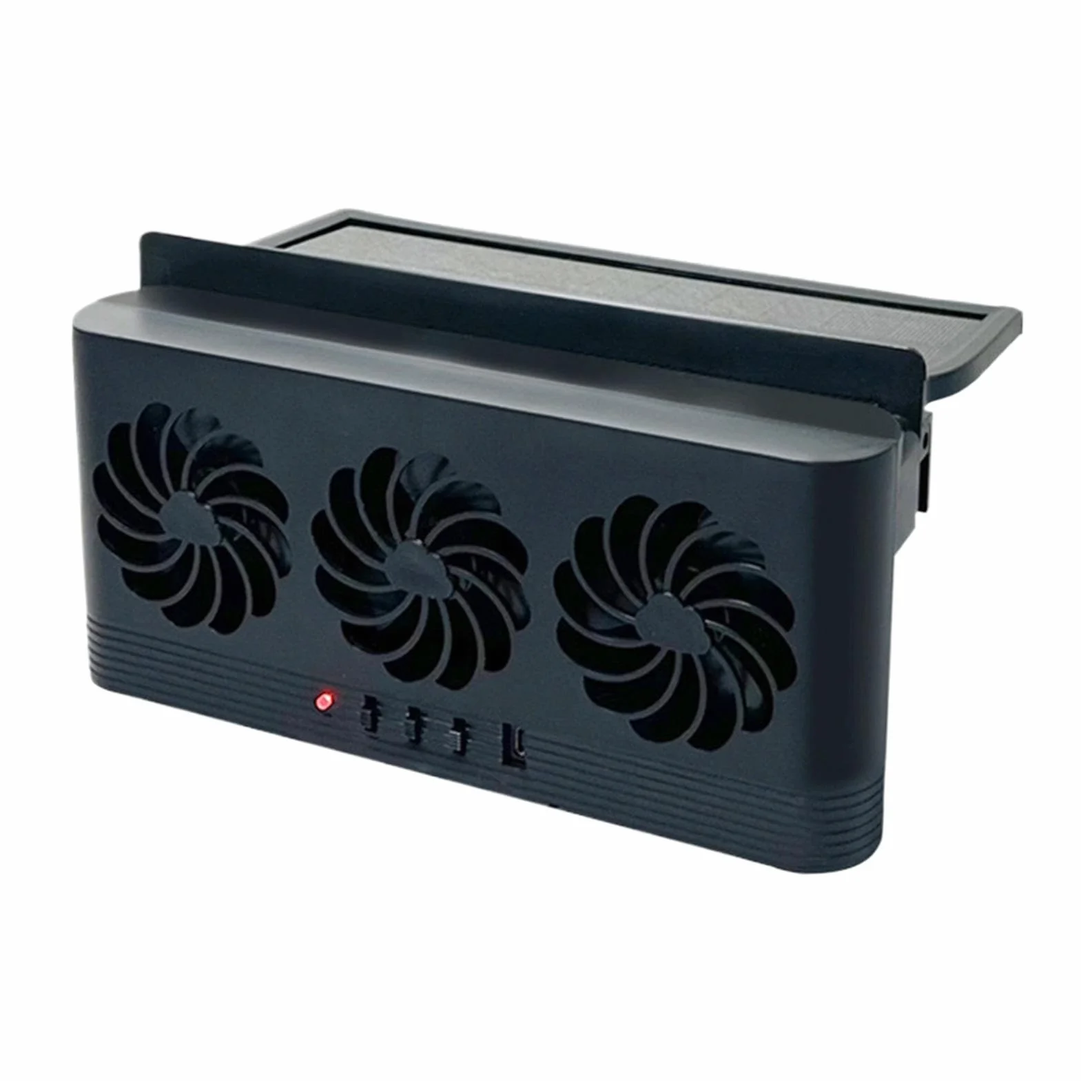 Wentylator okienny, cyrkulator powietrza s?onecznego, narz?dzie do ch?odzenia, przeno? trójg?owa ?atwa instalacja kompaktowy ekologiczny do pojazdu, 9,06 x 4,45 x 1,97