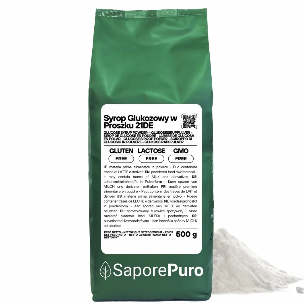 SaporePuro SYROP GLUKOZOWY w proszku 500 g glukoza do lodów sorbetów deserów