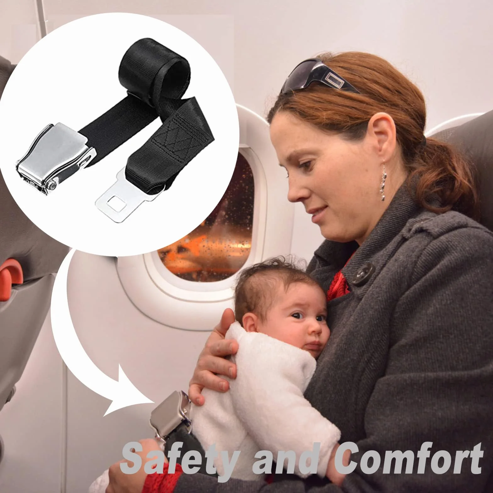 1 sztuka przedłużenia pasów bezpieczeństwa lotniczego, przedłużacz pasa bezpieczeństwa samolotu, bezpieczny pas lotniczy, odpowiedni dla kobiet w ciąży i osób otyłych