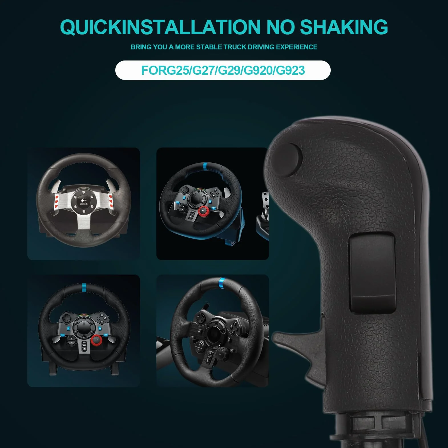 MangWany PC USB Gear Simulator gałka zmiany biegów pasuje do Logitech G923 G29 G27 G25 TH8A Simracing Racing Shifter