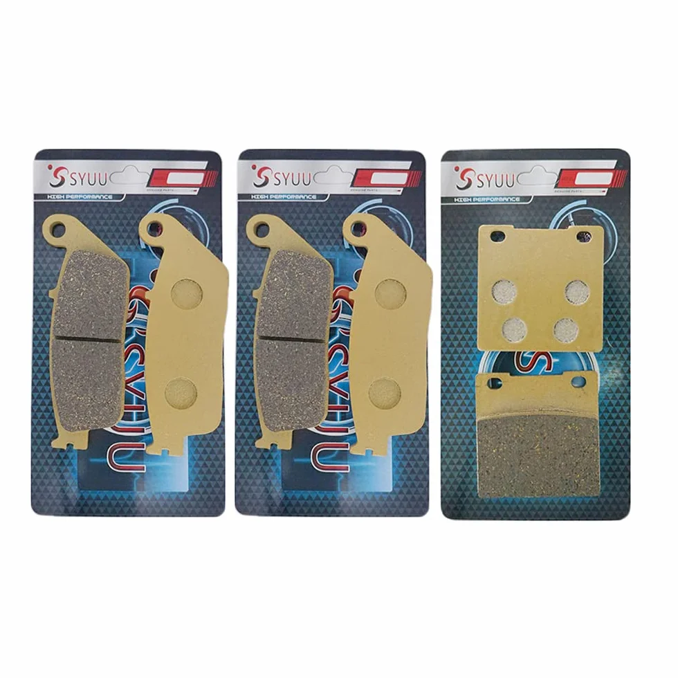 SYUU Klocki hamulcowe motocyklowe z włókna miedzianego z przodu do Suzukii GSX 400 1994-1996 GSF 600 Bandit 1995-1999 FA142F FA063R