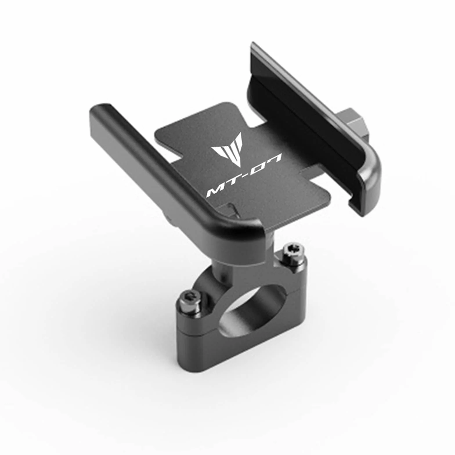 Dla YAMAHA MT-07 MT07 MT 07 Akcesoria Motocyklowe Kierownica Uchwyt Na Telefon Komórkowy GPS Wspornik Stojaka Mocowanie Motocyklowe (Kolor : Handlebar Black)