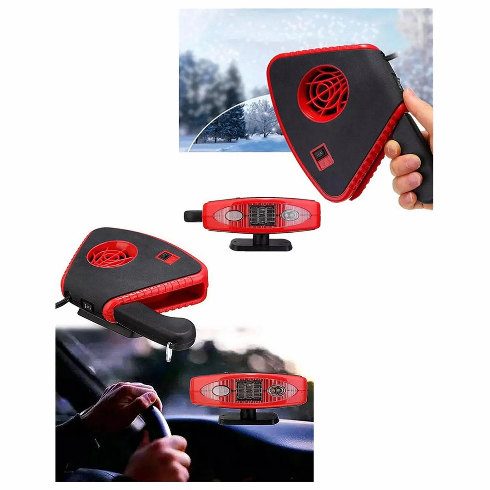 Car Heating Defroster, Car Defogger Fan, Windshield Defogger Heater, Auto Windshield Heater, Car Defroster with Instant Heating Capability for Automotive Trucks SUV