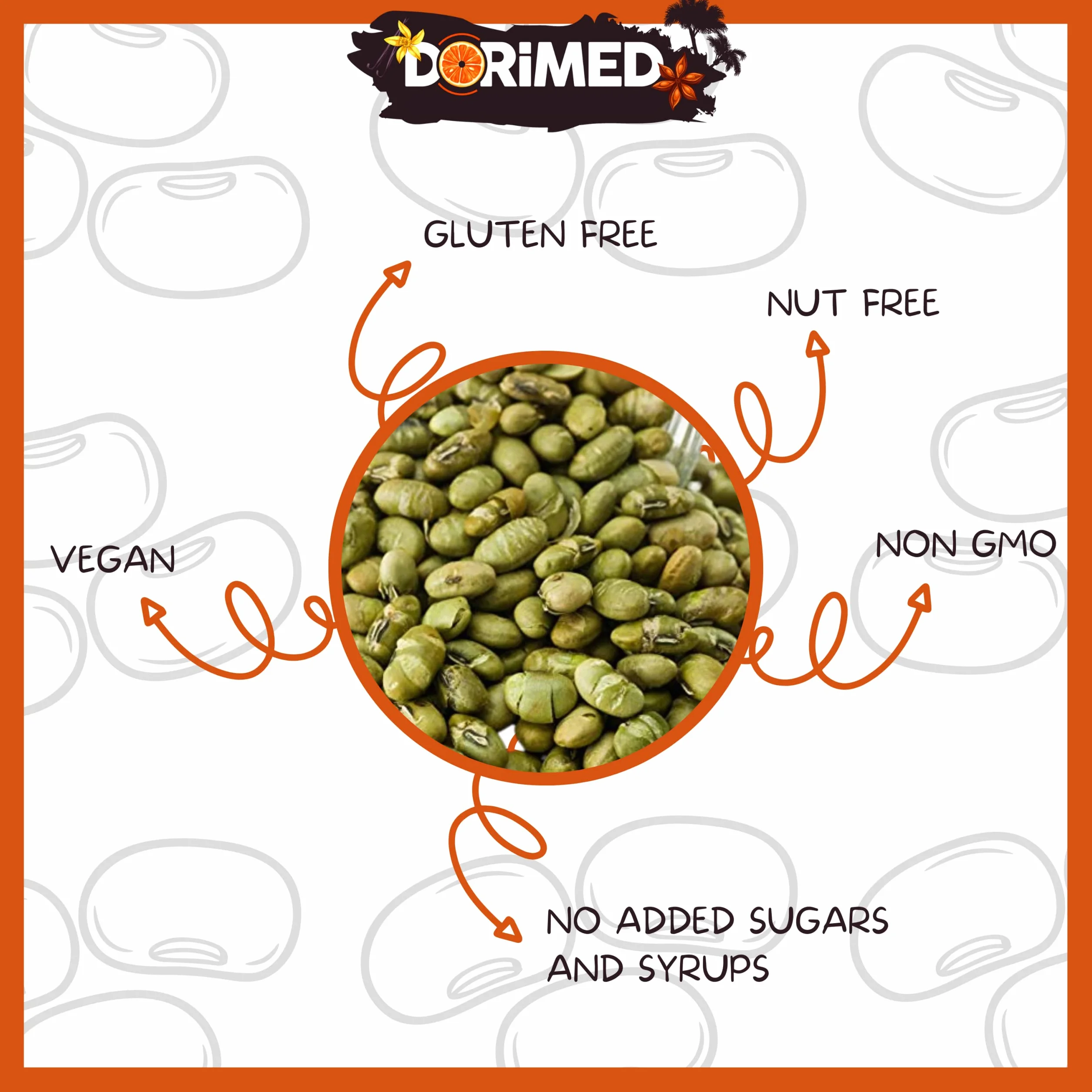Fasola Edamame 1 kg mieszanka 3 lekko solonych prażonych ziaren soi bezglutenowe suszona fasola Wysoka zawartość białka wegańska przekąska