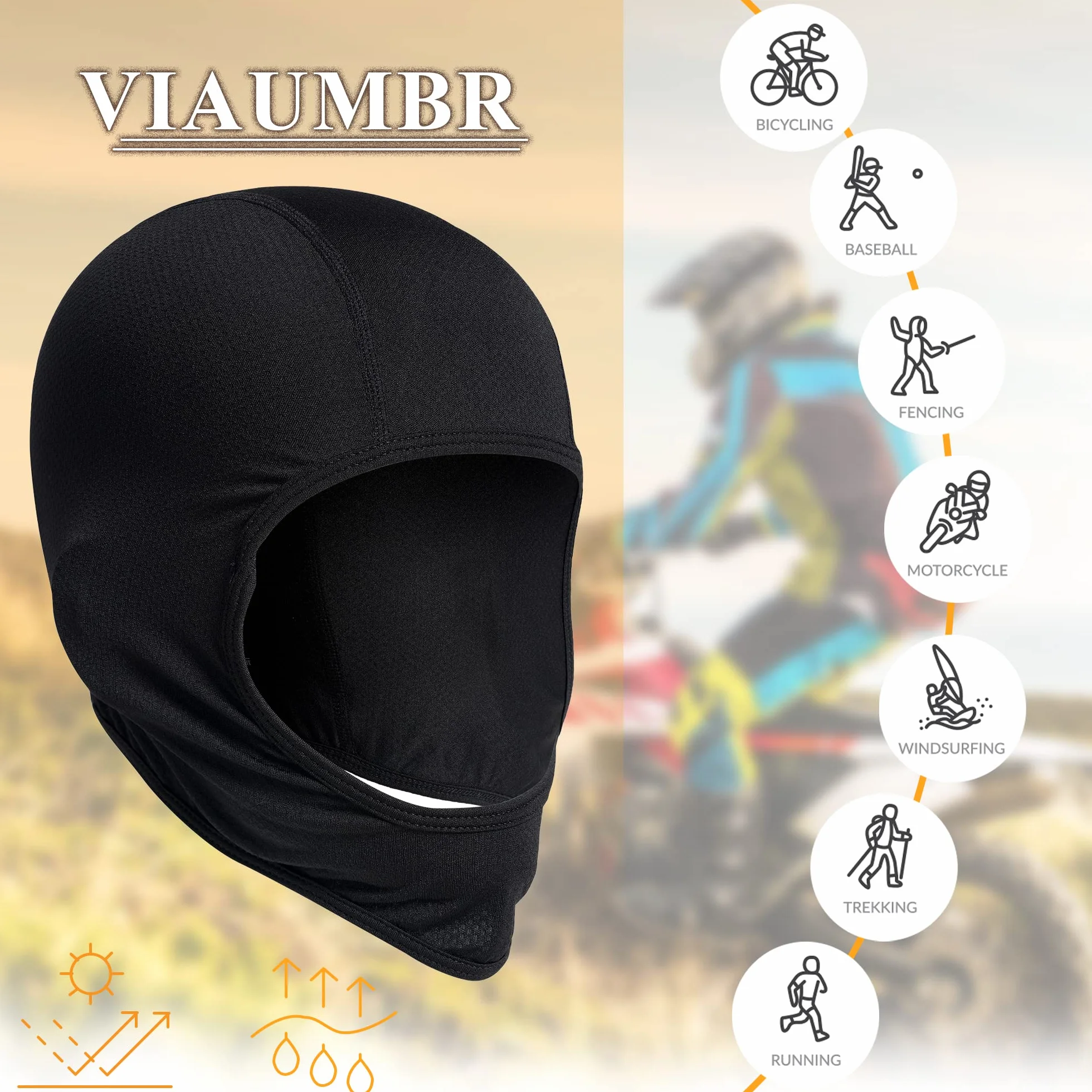Balaclava kominiarka motocyklowa oddychająca ochrona przed słońcem dla mężczyzn i kobiet