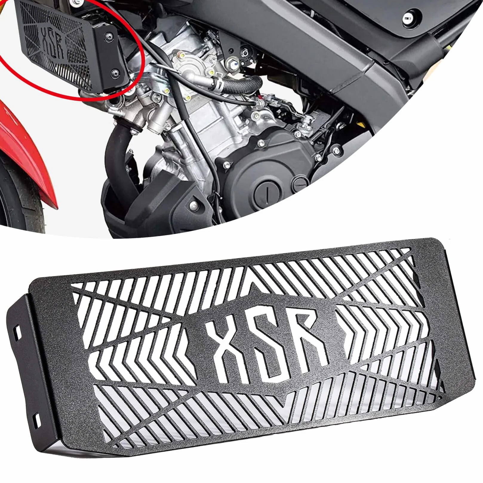 Osłona chłodnicy Yamaha XSR-125 XSR-155 2019-2023 kratka ochronna