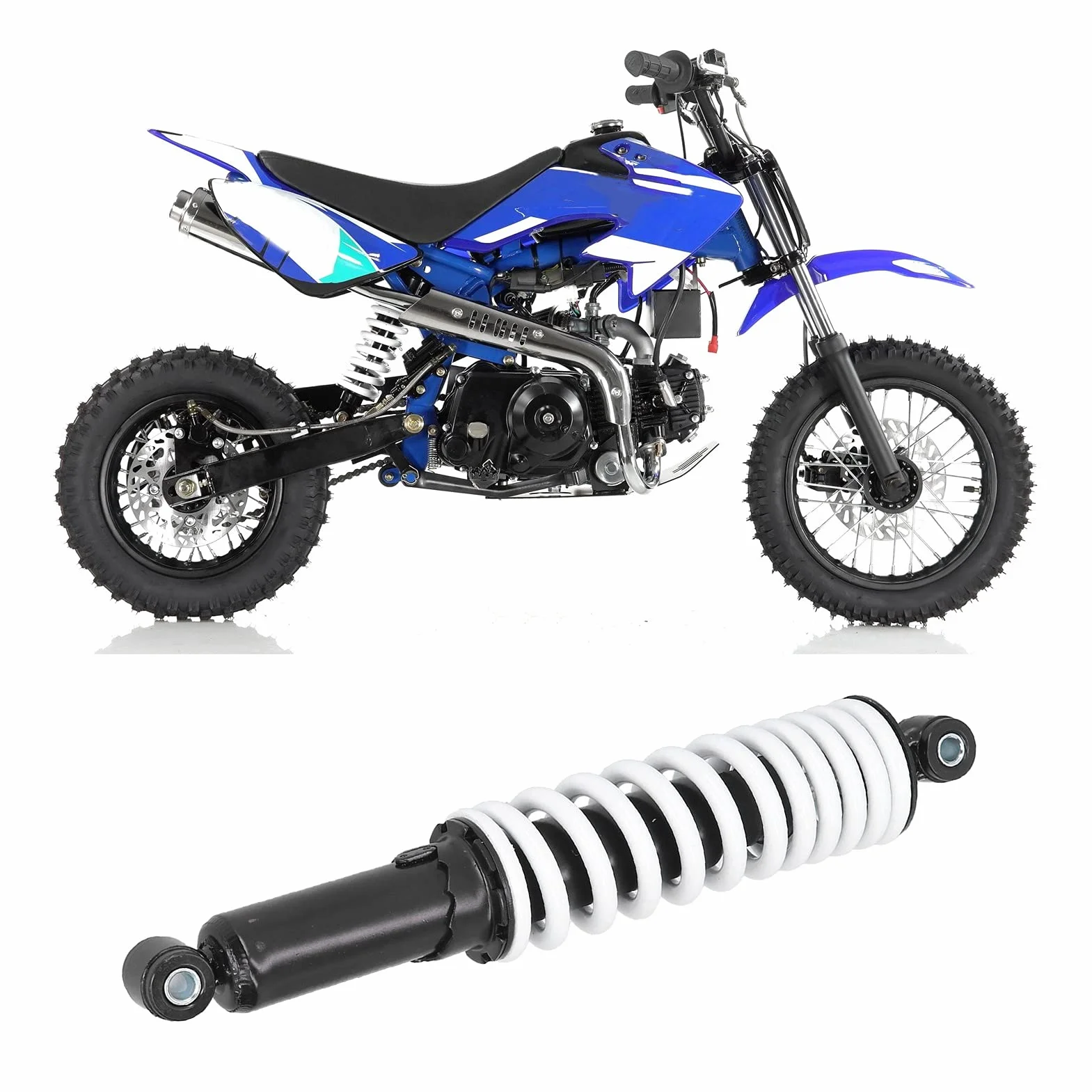 Amortyzator, regulowany zamiennik amortyzatora samochodowego, 350 mm, amortyzator motocyklowy, regulowany amortyzator, zamiennik do ATV, gokartów, quadów, motocykli, motocykli