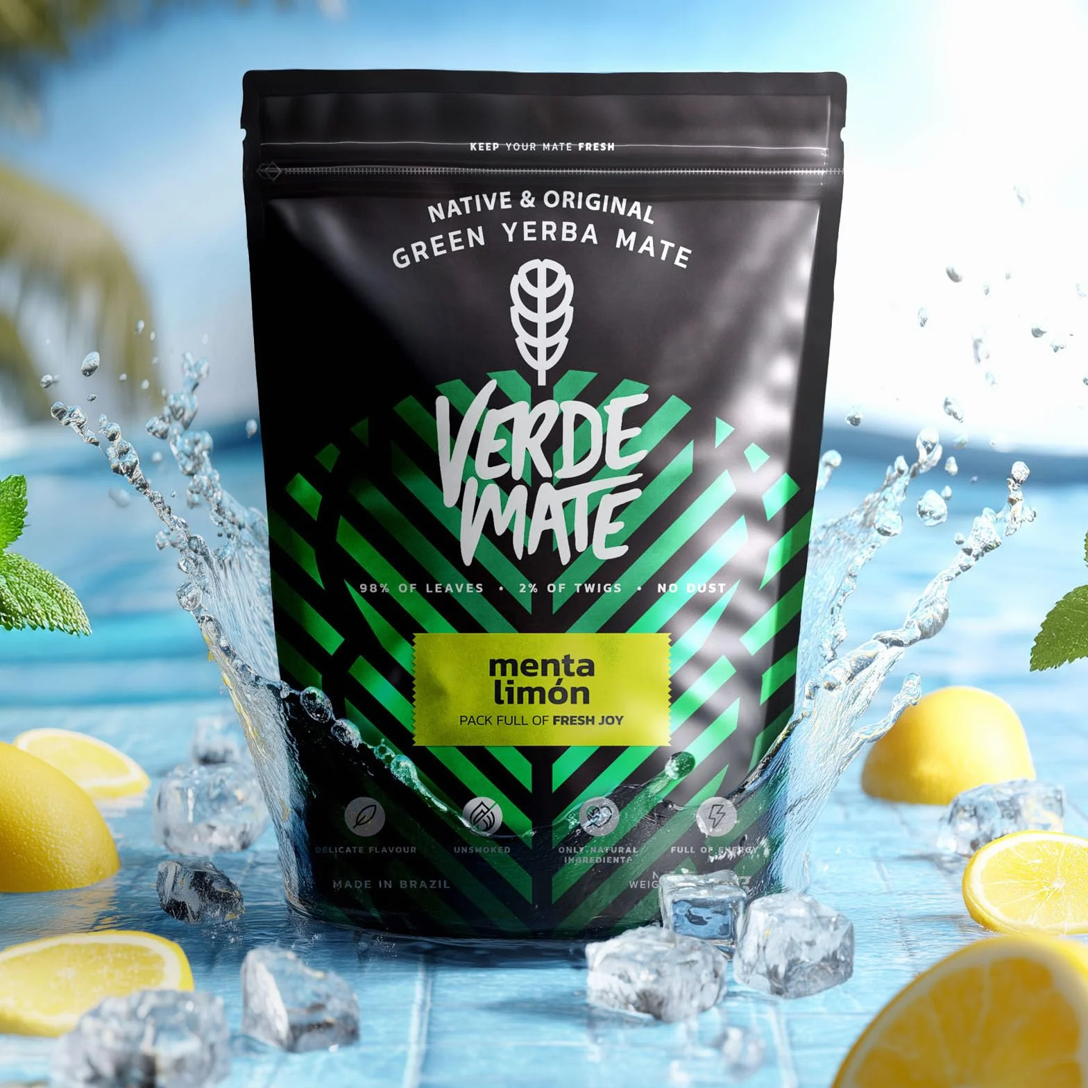 Yerba Mate Verde Mate Green Menta Limon cytrynowo-miętowa 500g brazylijska