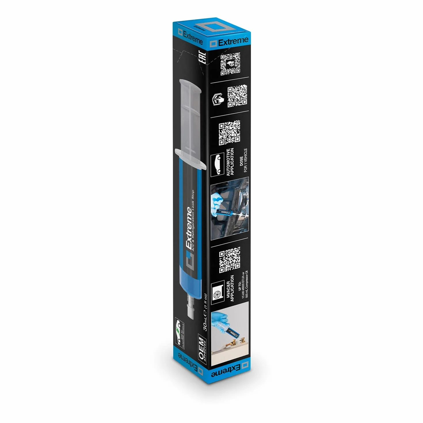 ERRECOM Extreme – 30 ml, Uszczelniacz do Urządzeń Klimatyzacyjnych oraz Chłodniczych, także do Klimatyzacji Samochodowej (bez adapterów)