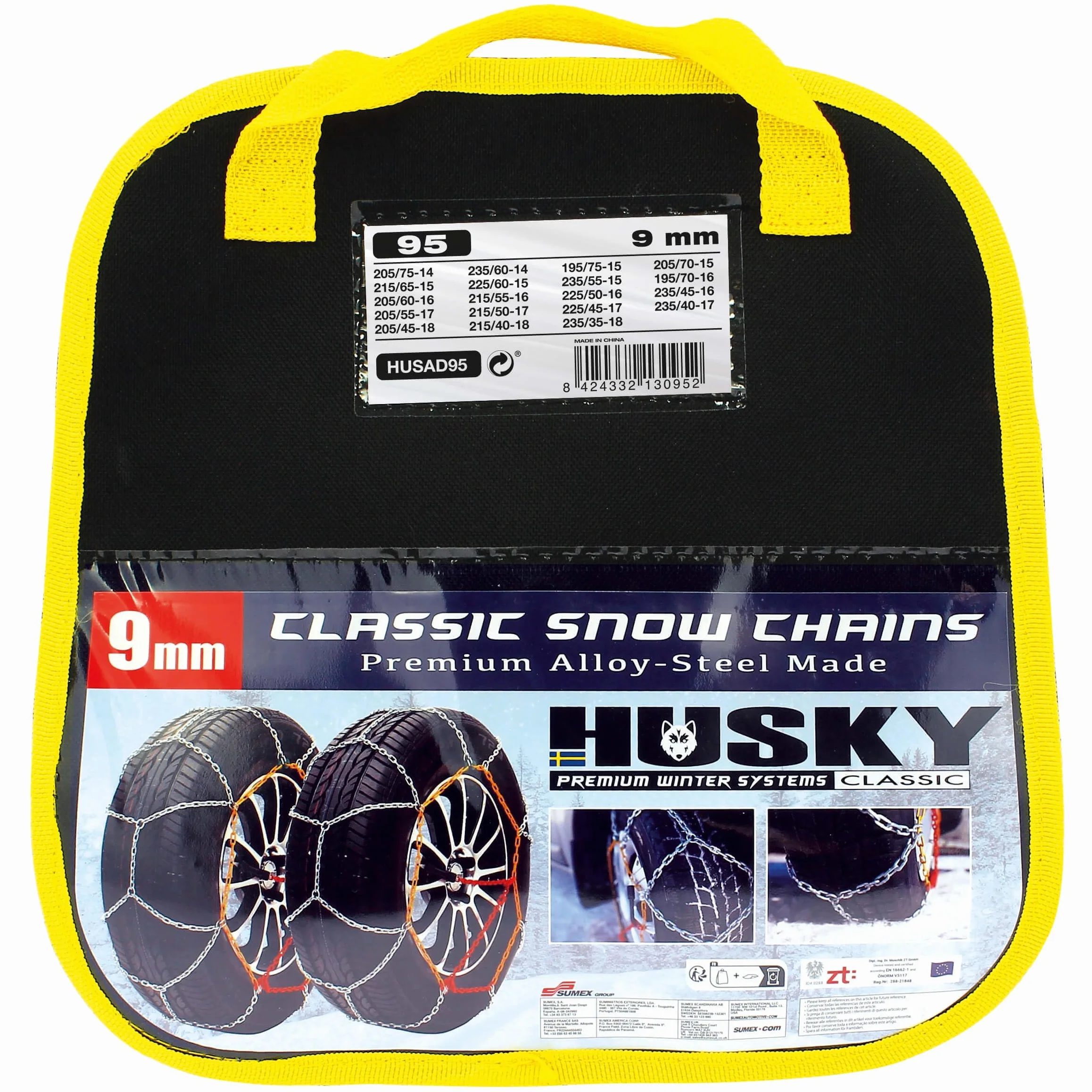 Sumex HUSAD95 KN95 Husky Advance łańcuchy śniegowe 9 mm