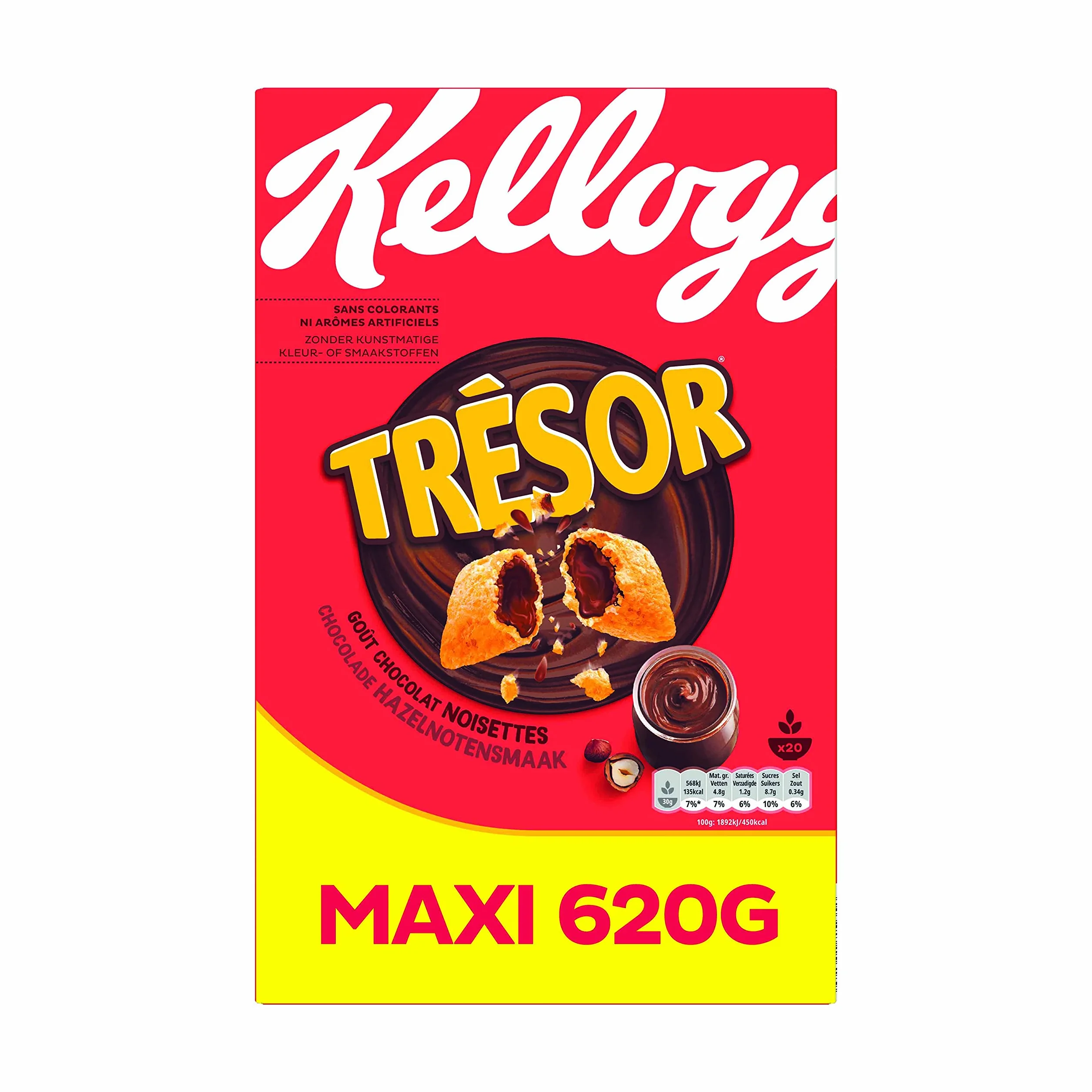 Tresor Kellogg's Treasure Cereal Chocolate Hazelnut 620 g