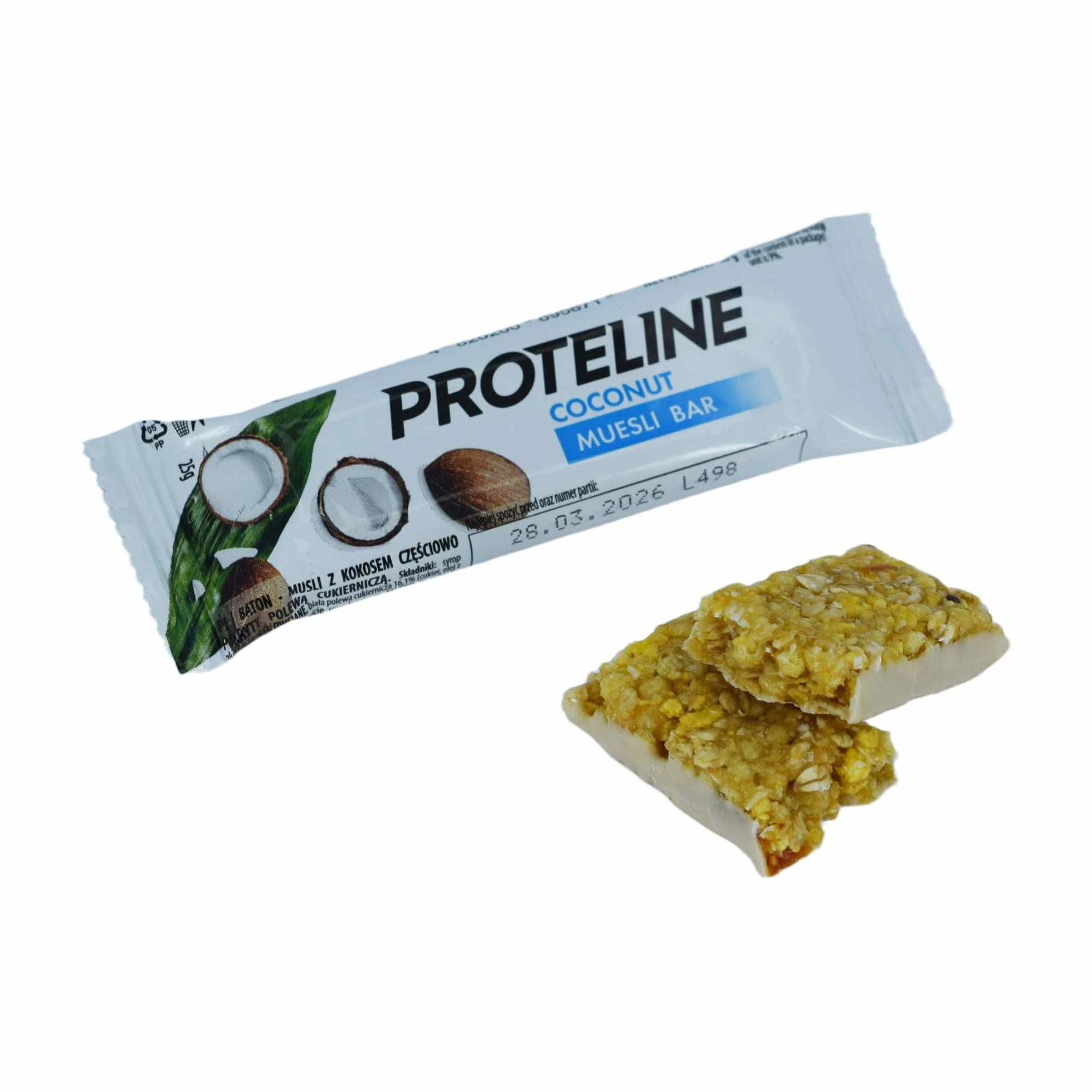 Proteline baton musli z kokosem 35 x 25g