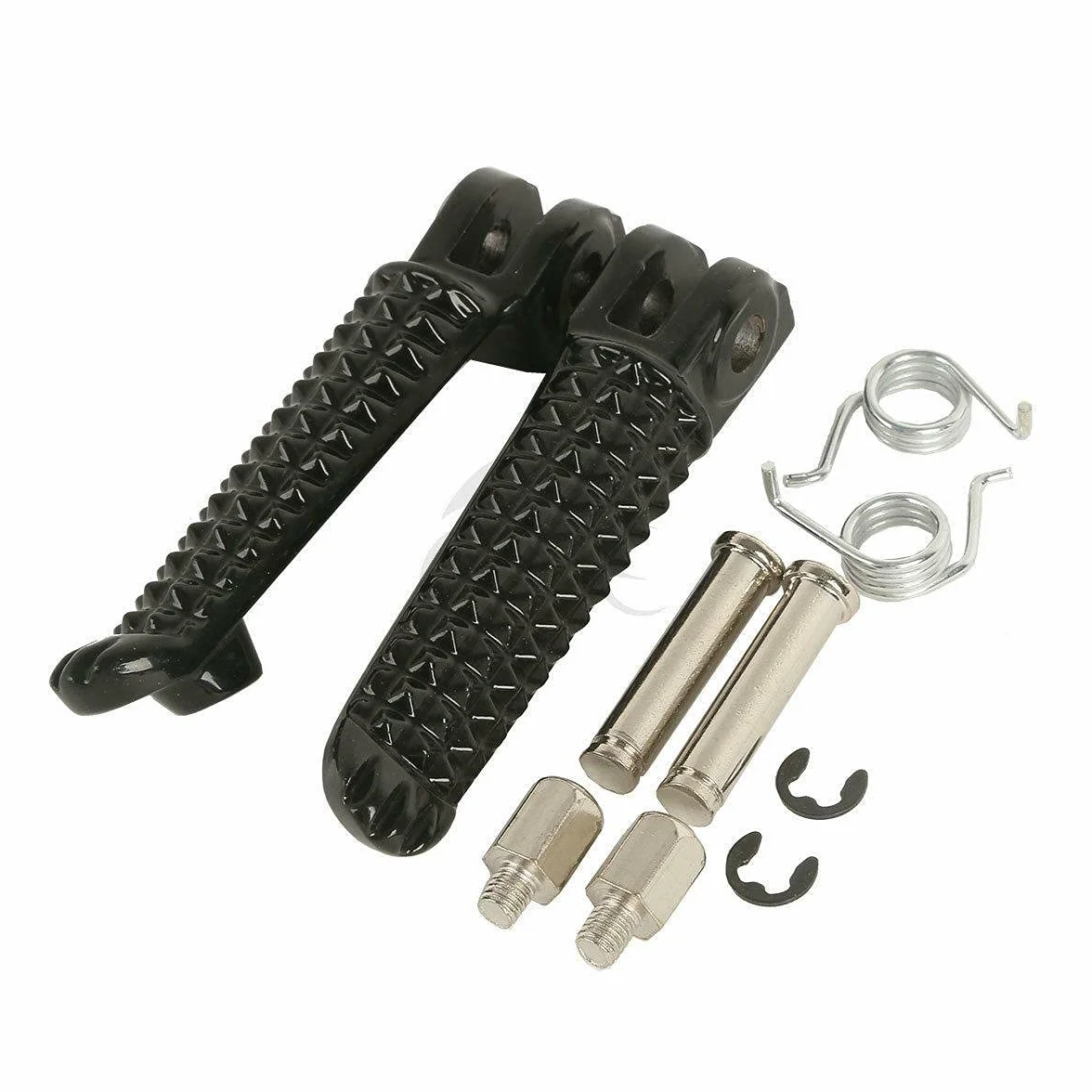 Podnóżki przednie i tylne do motocykla, kompatybilne z Yamaha YZF R6 2003-2012 YZF R1 2002-2019 (czarne)