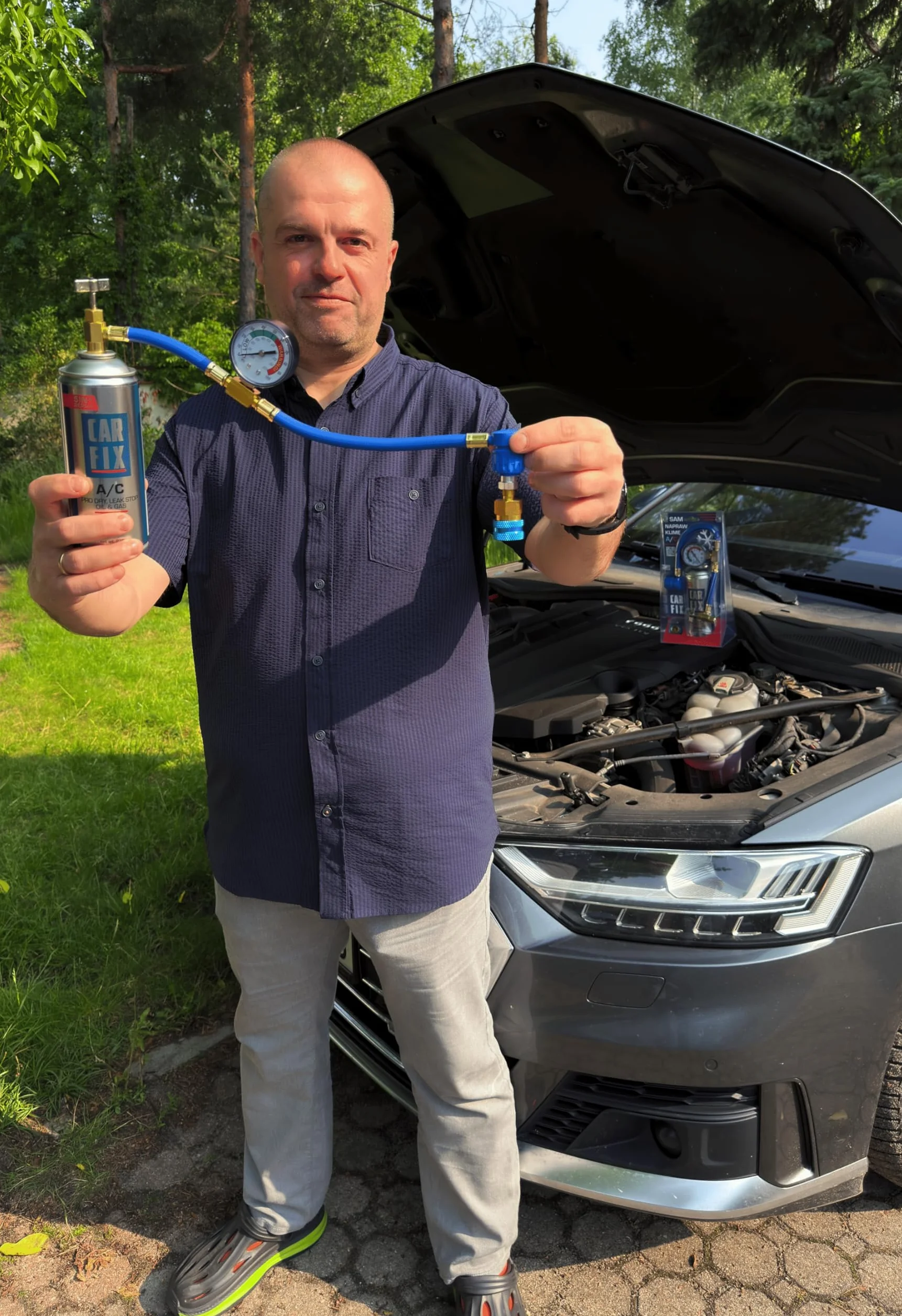 Zamiennik R134a do klimatyzacji samochodowej 2 puszki 235g 5w1