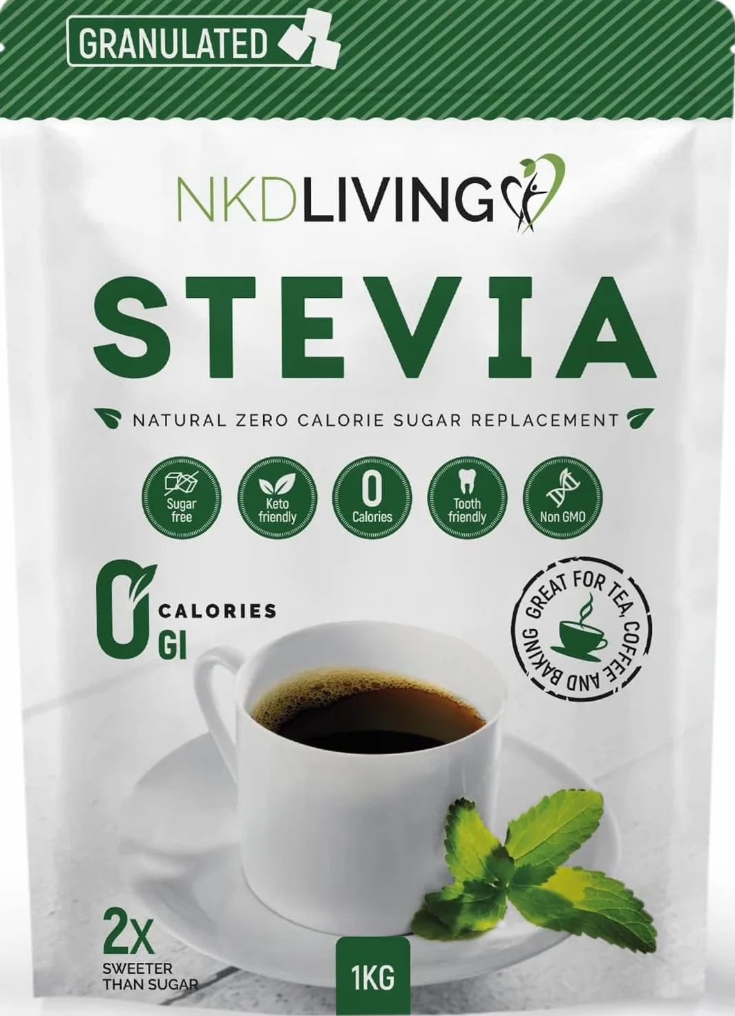 NKD Living Stevia słodzik granulat - 1 kg