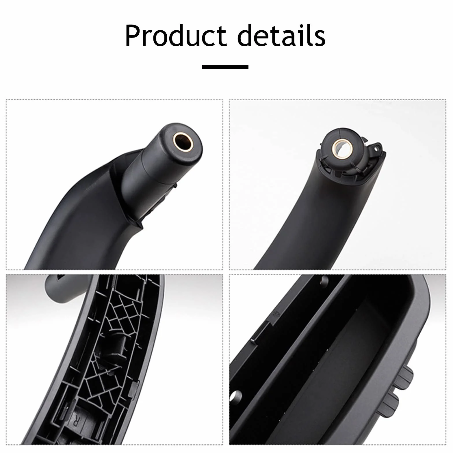 Panel Handle, Interior Door Handle For BMW X3 X4 F25 F26 Driver Side Door Handle Front Passenger Door Handle (2010-2017) (Black Right)