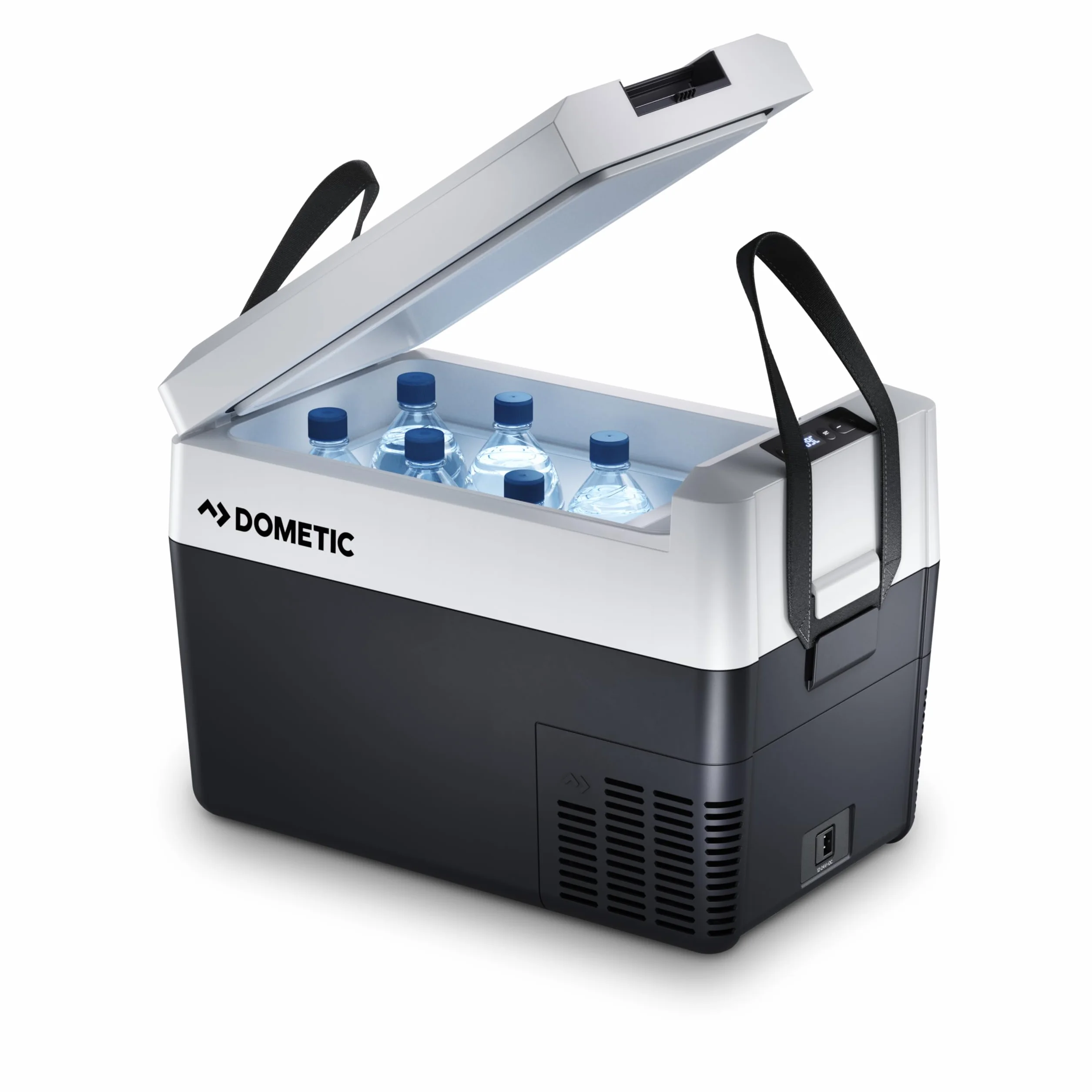 DOMETIC CDF2 36 Lodówka/Zamrażarka kompresorowa, od +10 °C do -15 °C, 31 L – Mini‑lodówka 12/24 V do auta, ciężarówki & łodzi z ochroną akumulatora, szara