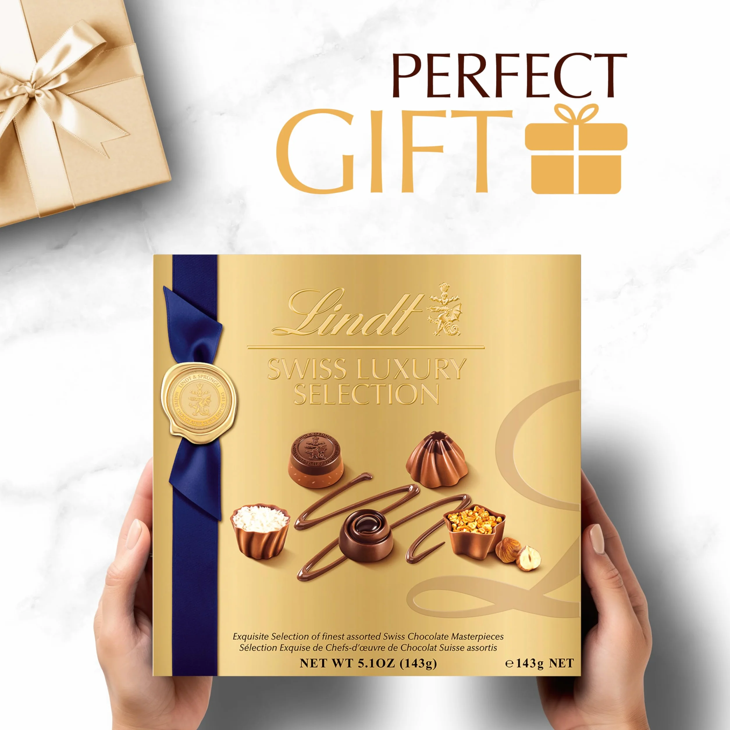 Lindt Chocolate Swiss Luxury Selection Box, 140 ml
