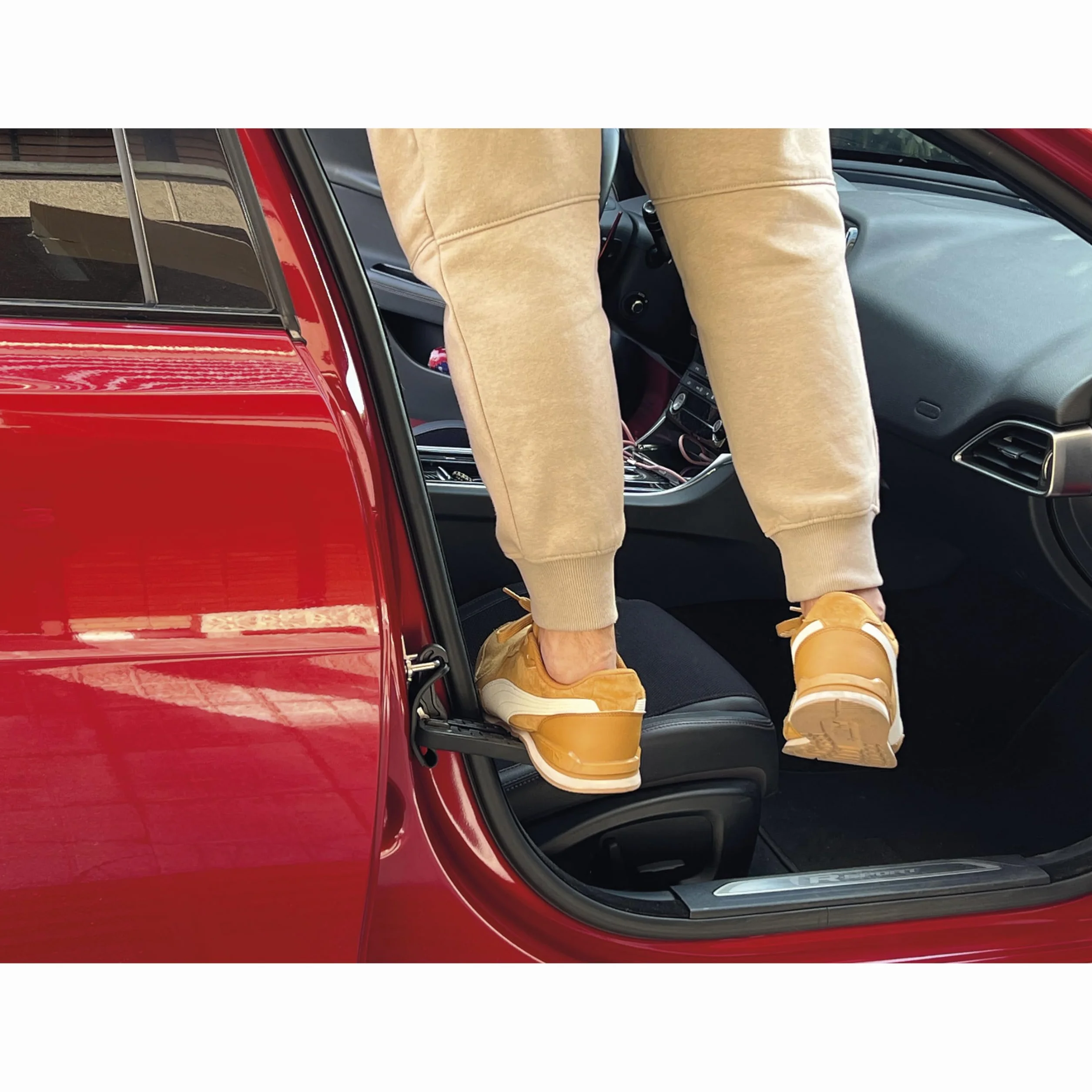 Automotive door stepper 21 cm Folding Vehicle with Safety Hammer Included Bag Storage Alloy Aluminum Hook Pedal For Easy Access to Dach Supports For 230 kg