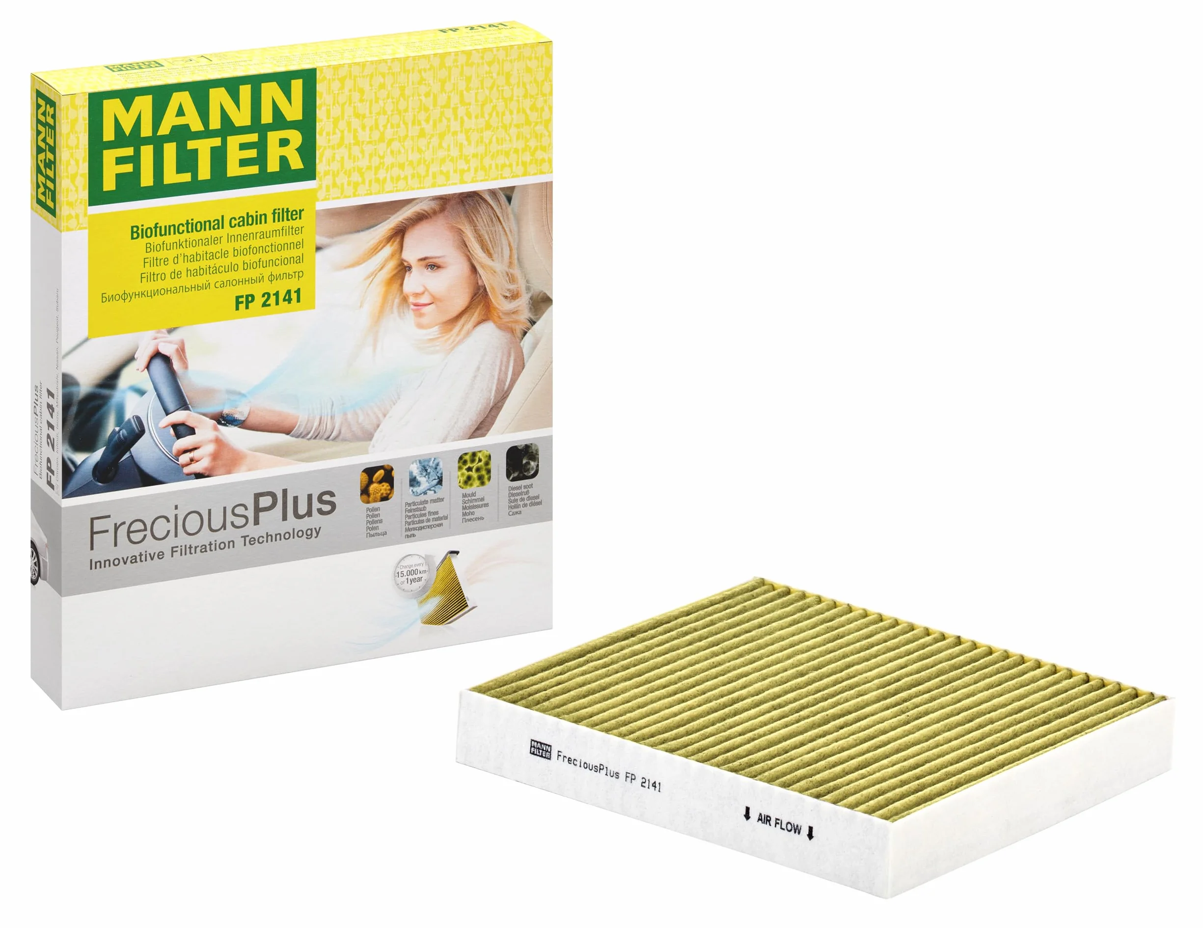 MANN-FILTER FP 2141 Filtr powietrza kabinowego - SAMOCHODY OSOBOWE + DOSTAWCZE