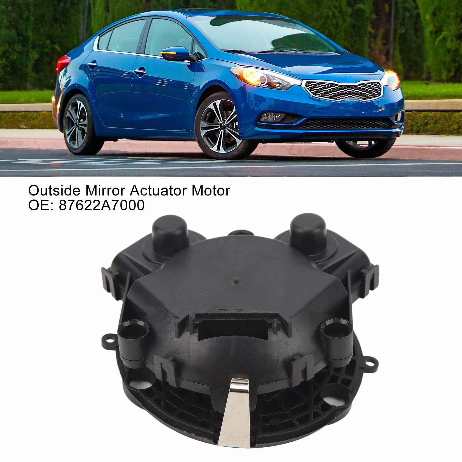 Siłownik Lusterka Zewnętrznego Premium ABS dla Forte 5 2014-2018