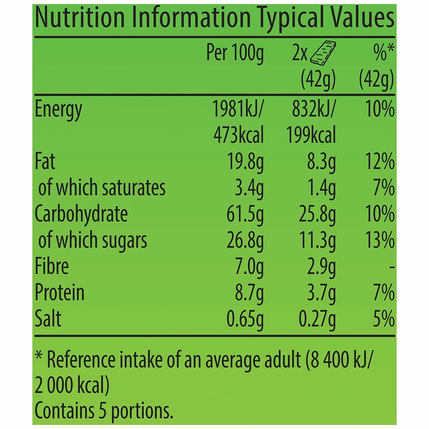 Nature Valley Oats & Chocolate, 5er Pack (5 x 210 g)