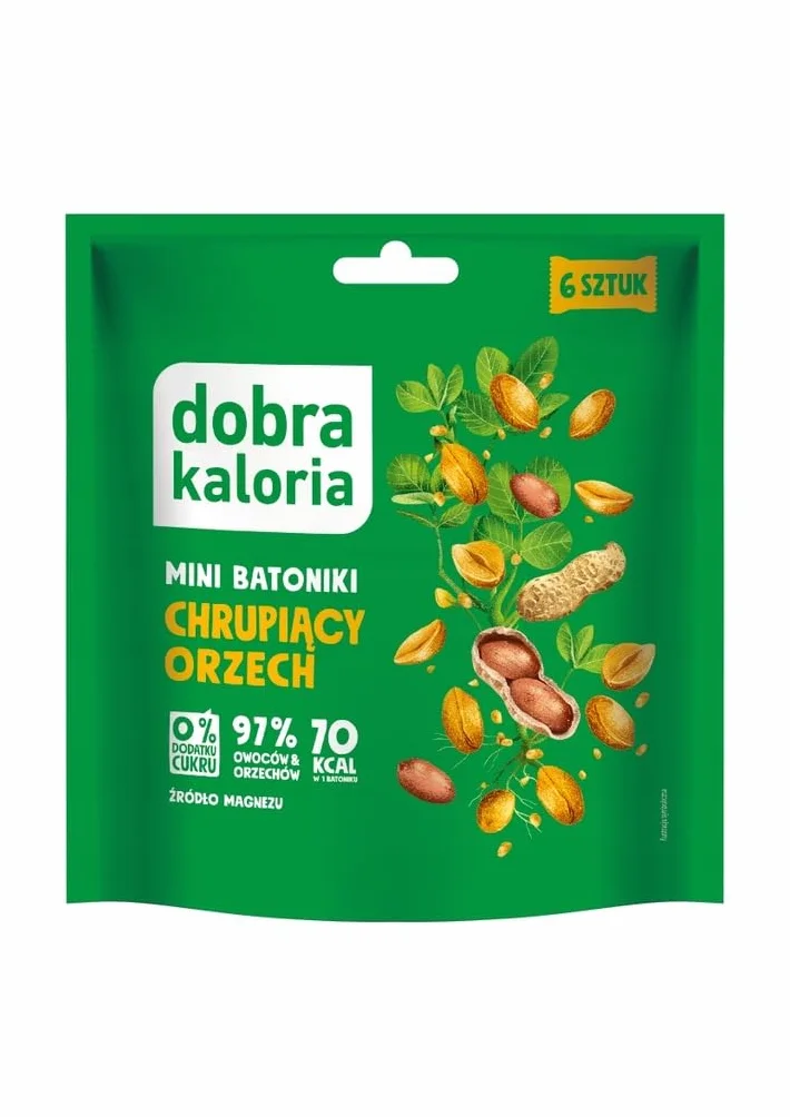 Dobra Kaloria Mini batoniki chrupiący orzech 108 g