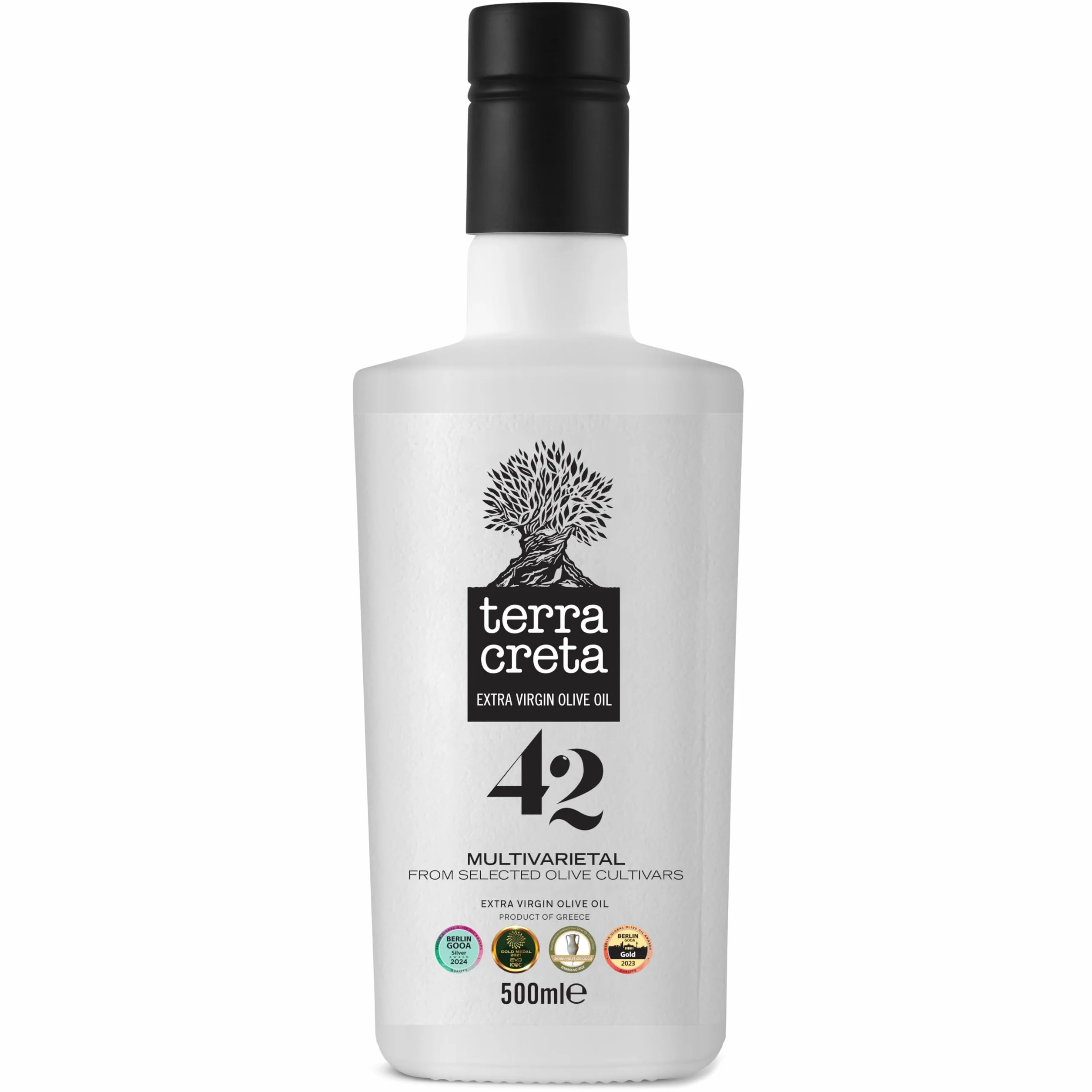 Terra Creta 42 Premium Blend Oliwa Extra Virgin 500ml z Krety || Blend 42 odmian | Tłoczona na zimno | Jakość premium Kreta