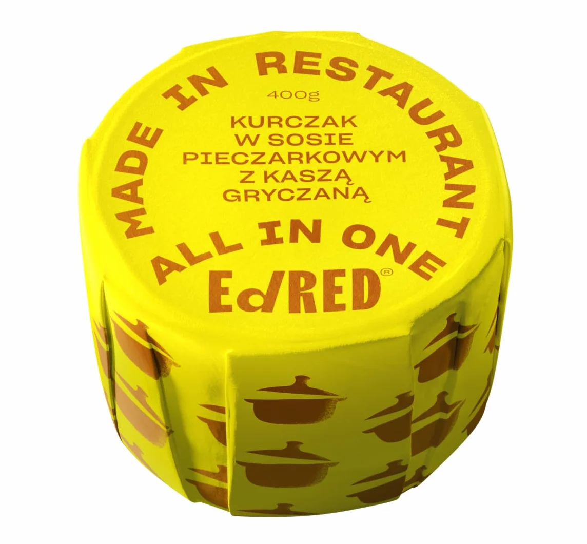 Kurczak w sosie pieczarkowym z kaszą gryczaną 400 g danie gotowe