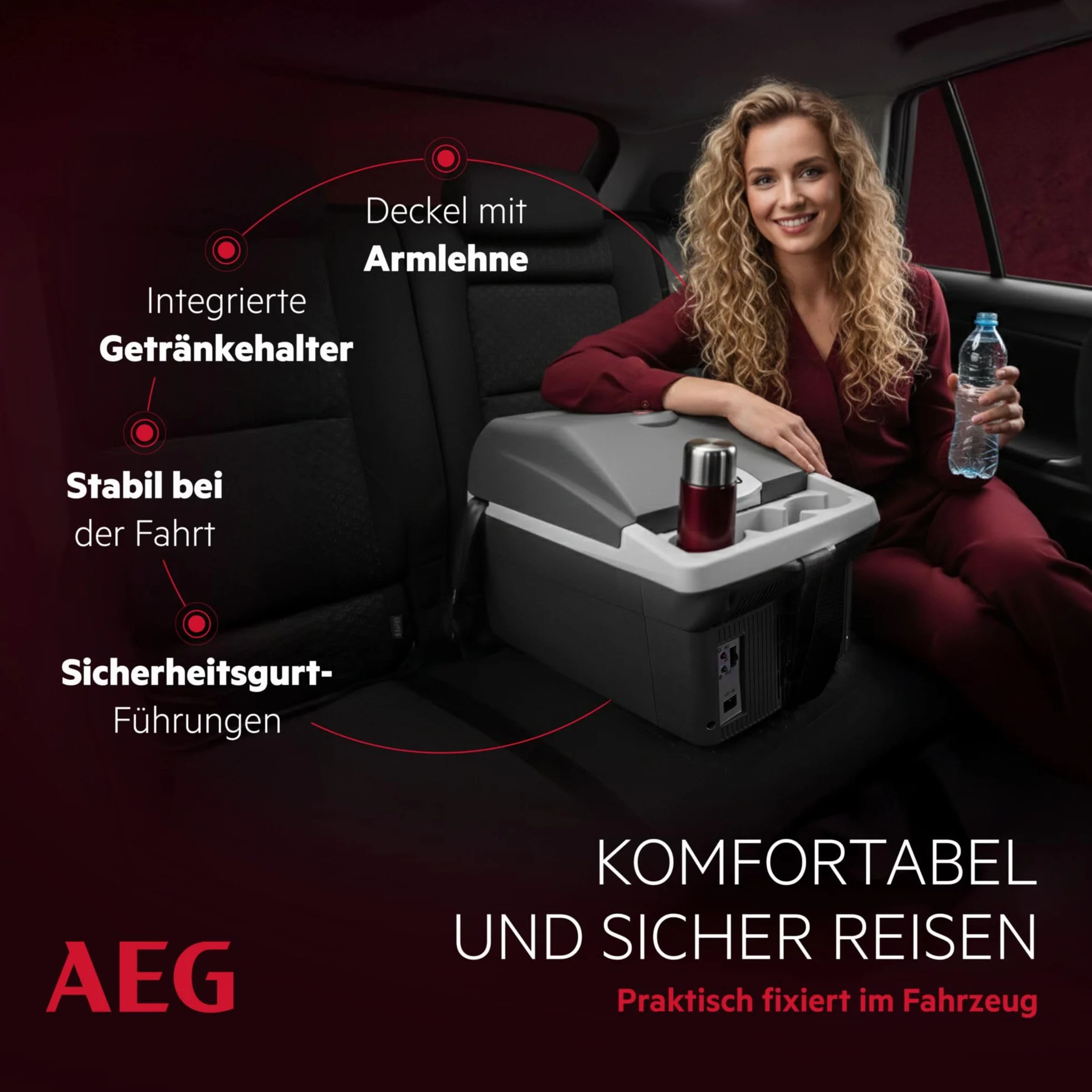 Aeg Automotive 10694 Lodówka, Czarny/Szary, 16 l