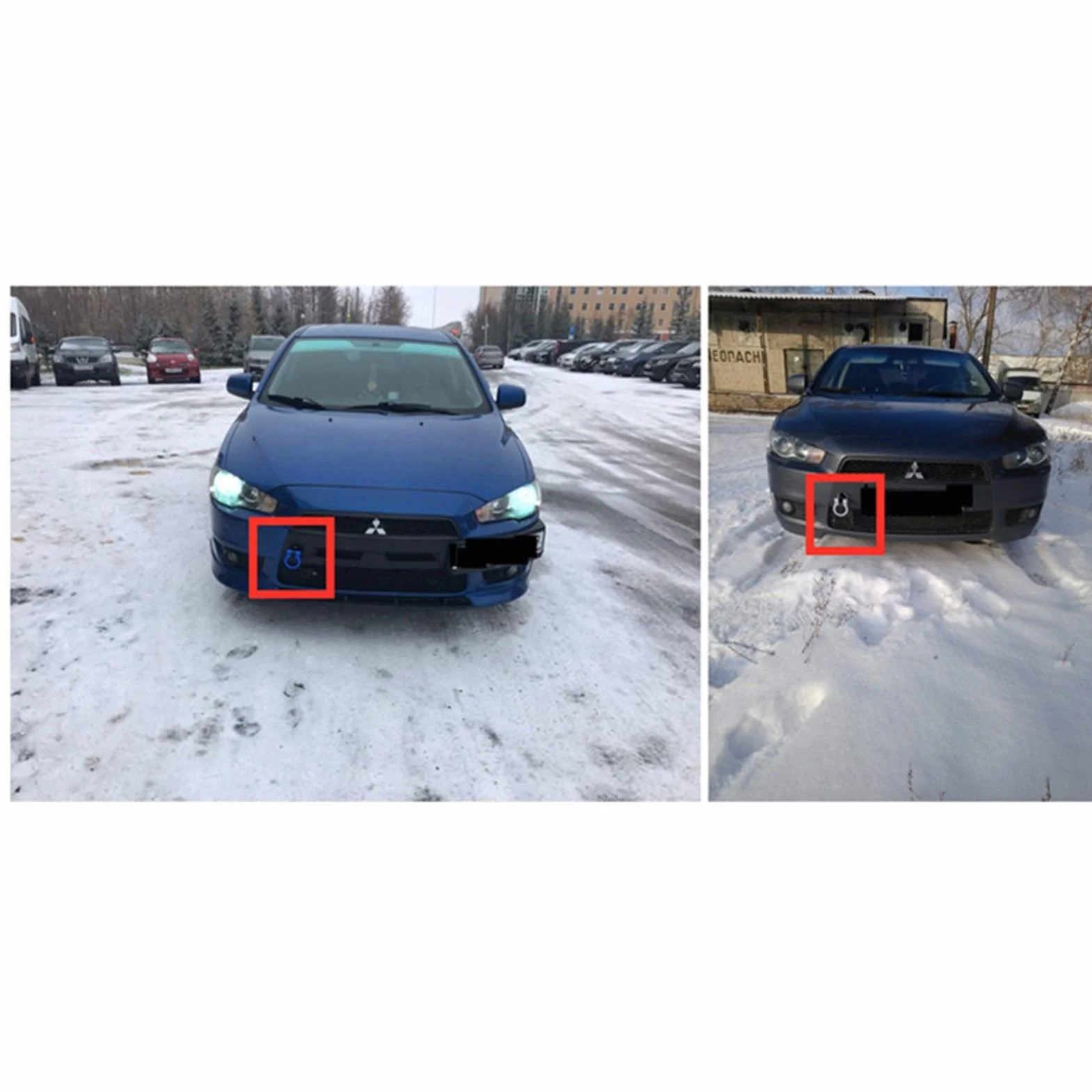 Hak holowniczy, hak na wieże samochodowe aluminiowe śruby wyścigowe CNC przyczepa hak holowniczy wykorzystanie pasuje do Mitsubishi Lancer 2008-2011 RS-TH008-4 (kolor: srebrny)