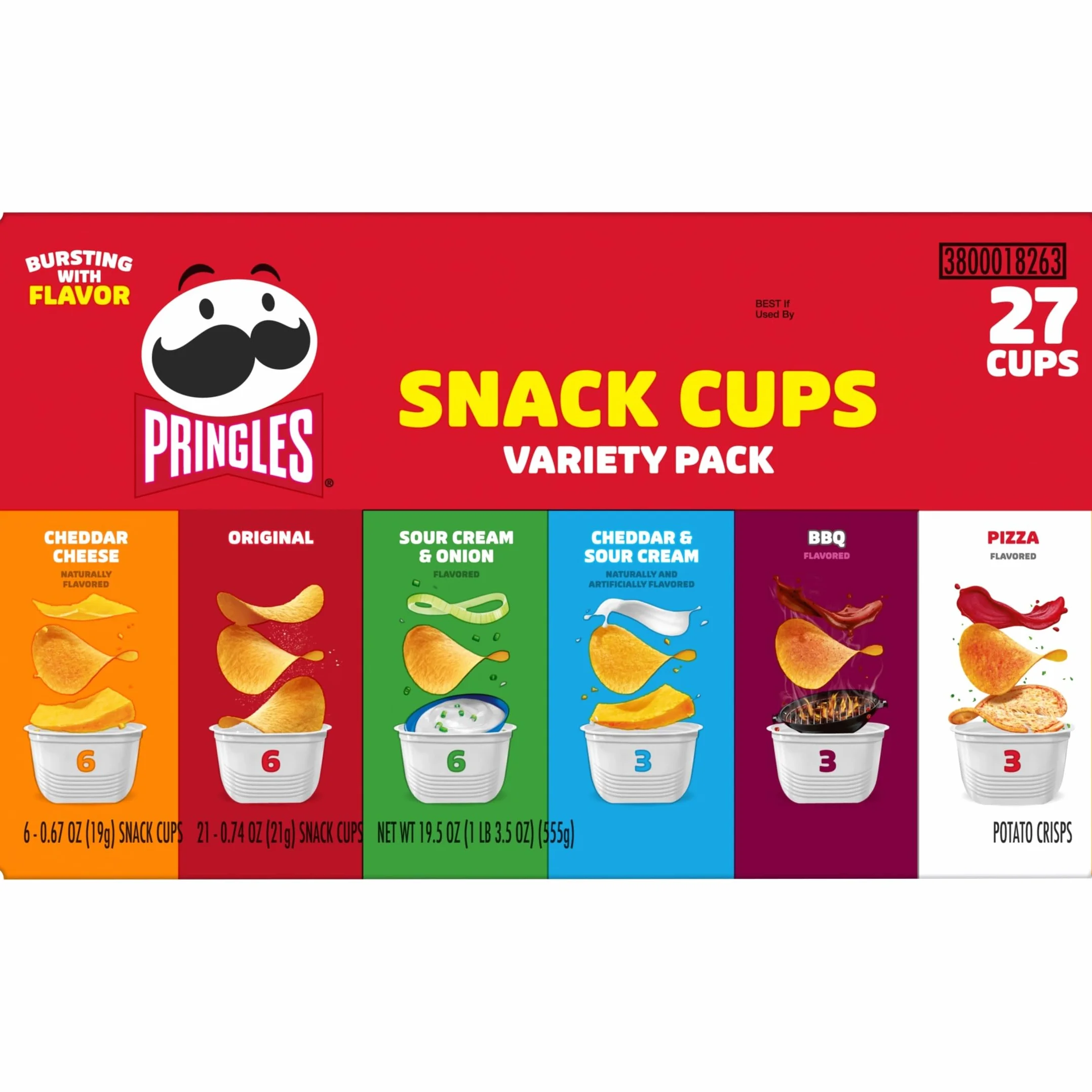 Pringles Potato Crisps Chips Variety Pack, 27 Ct