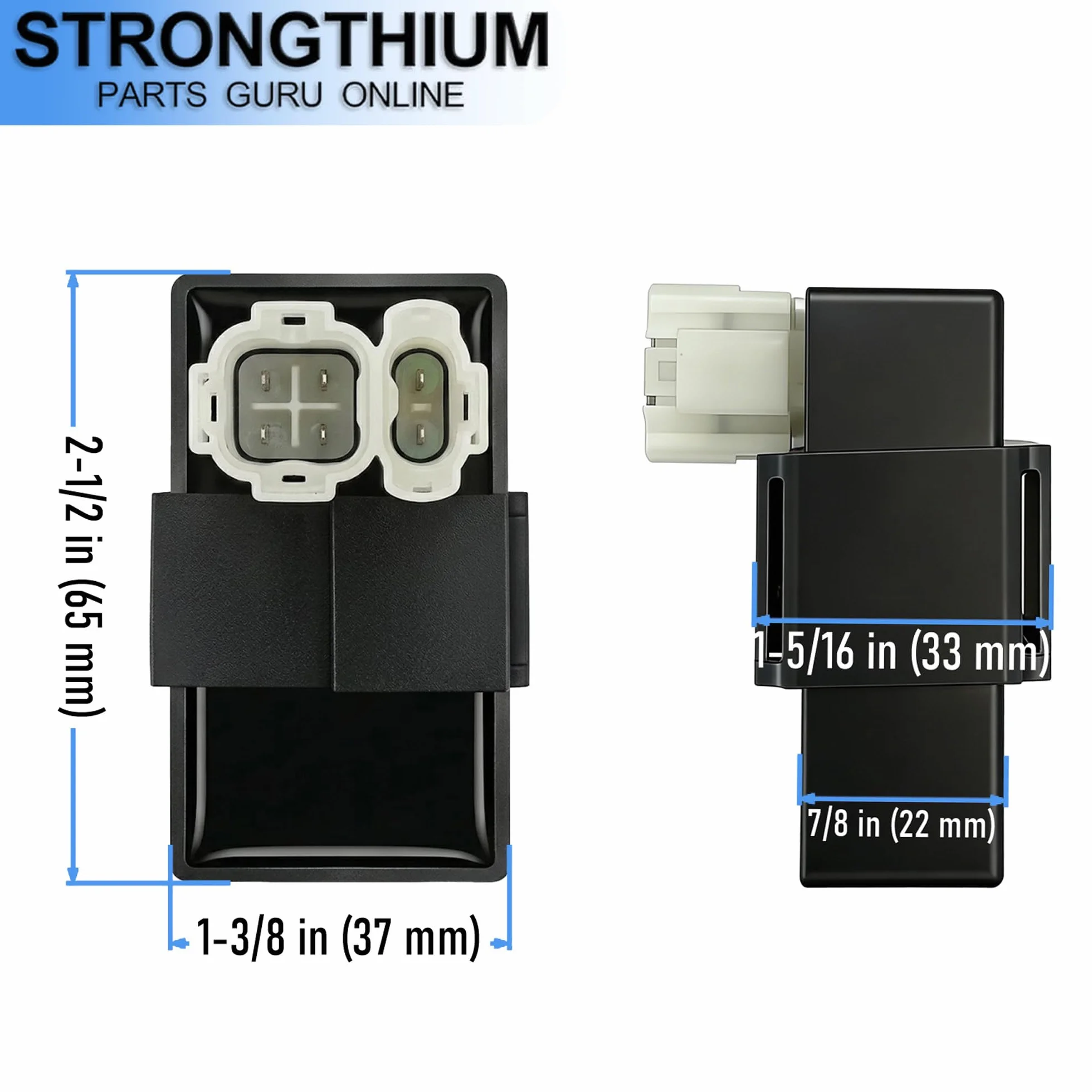 STRONGTHIUM Zestaw Zapłonowy AC CDI 6-pin Prąd Zmienny Cewka Zapłonowa do Skutera Romet Junak 50cc 125cc Router Barton Zipp Quad ATV Bashan GY6 4T 139QMB 157QMJ Silnik AC Only
