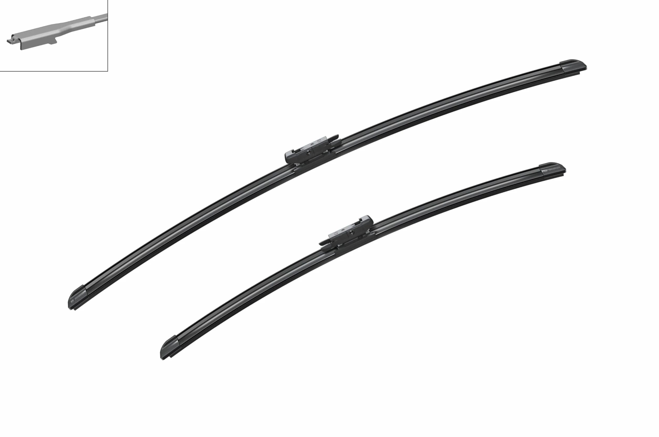 Bosch 3 397 007 256 Pióro Wycieraczki, Czarny, 700 mm/550 mm