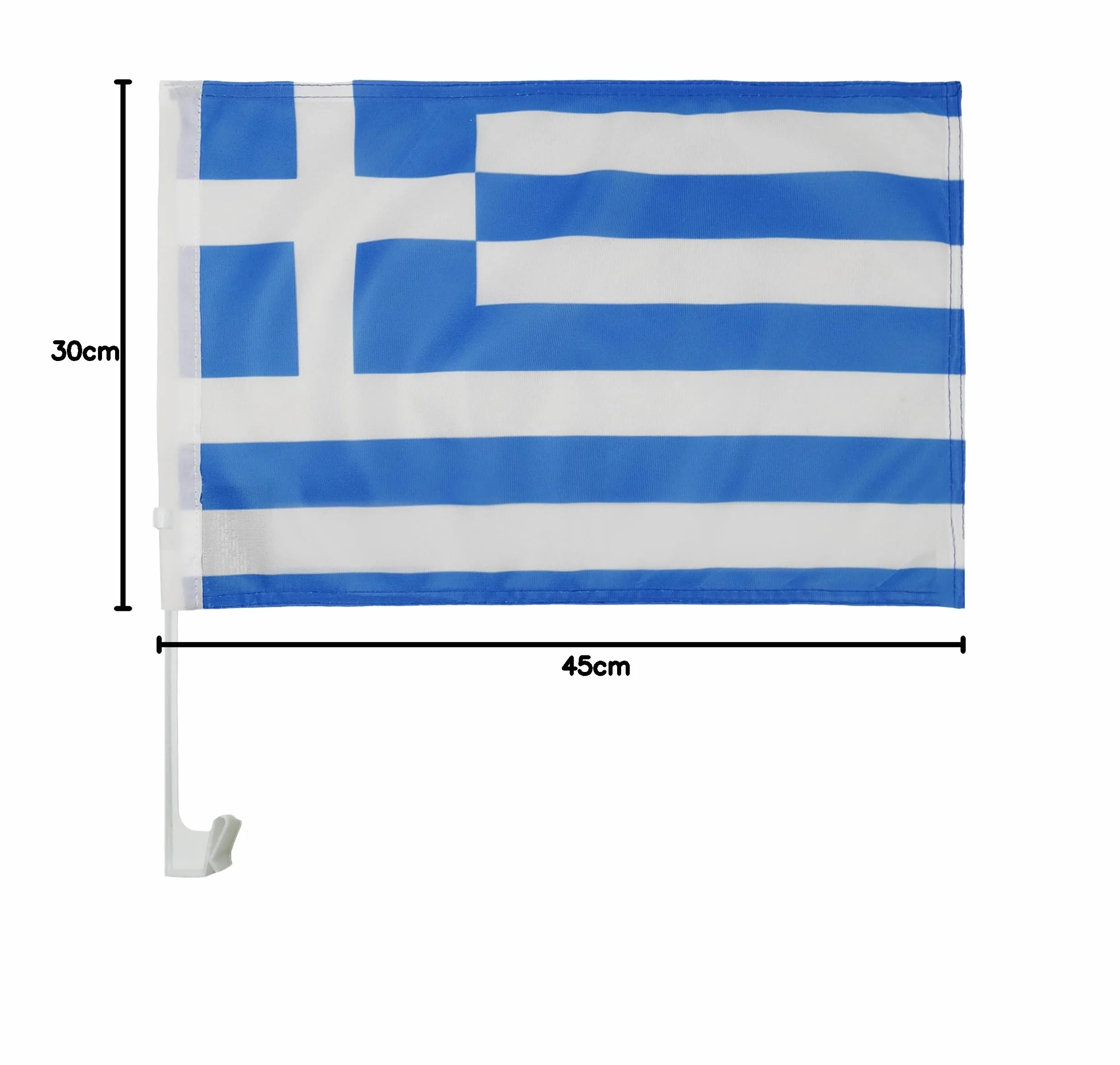 AZ FLAG - Flaga Grecji – 45 x 30 cm – grecka flaga samochodowa 30 x 45 cm – flaga samochodowa