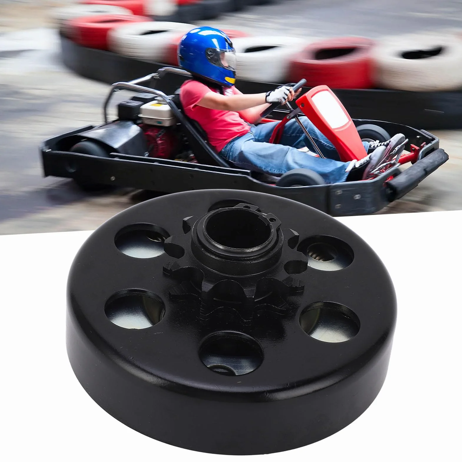 Sprzęgło Odśrodkowe, Sprzęgło Gokartowe 10T 20mm, Sprzęgło Wyścigowe Gokartów do Silnika 420 z płaską osią, Silnik 210cc 168F/170F, Poprawa wrażeń z Jazdy