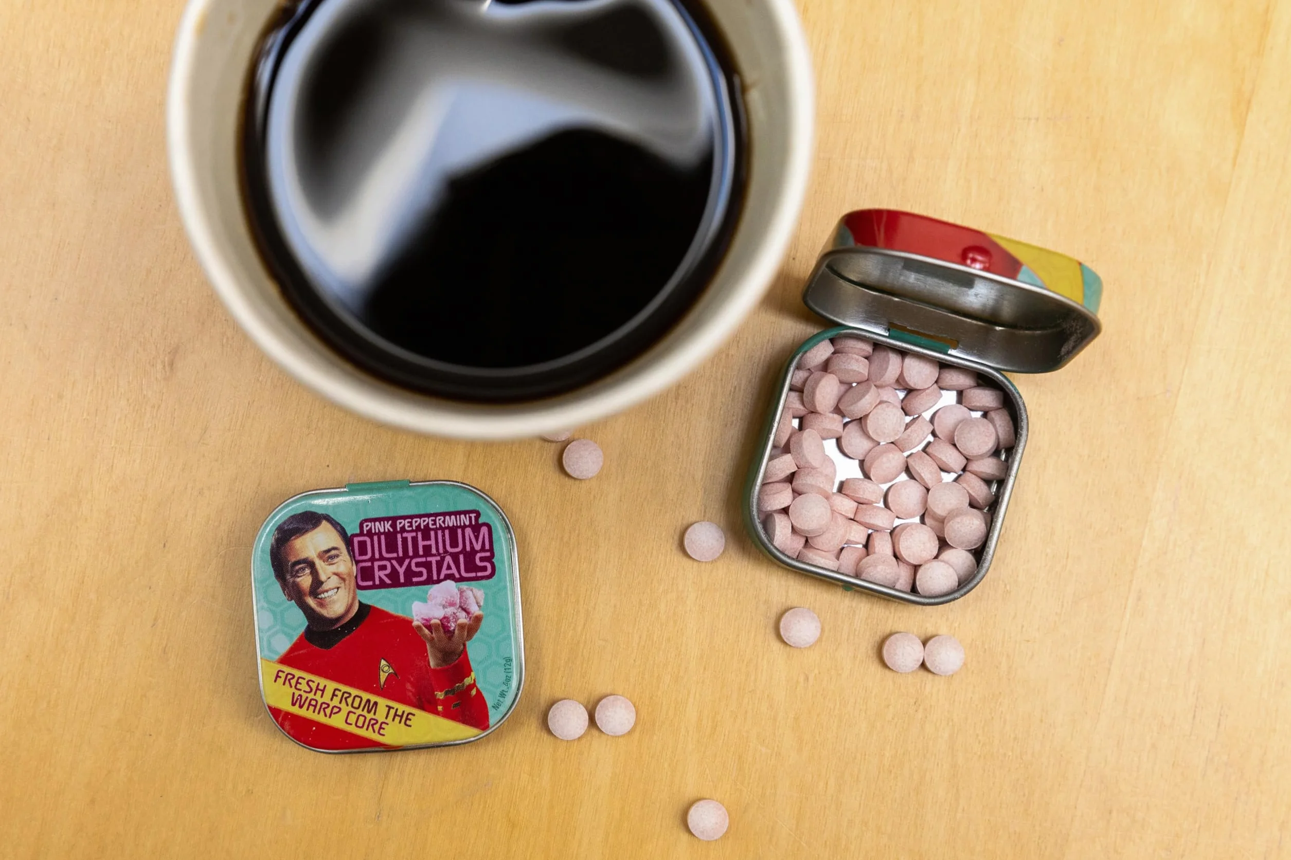 Star Trek Dilithium Crystal krople mięty pieprzowej, cukierki miętowe bez cukru